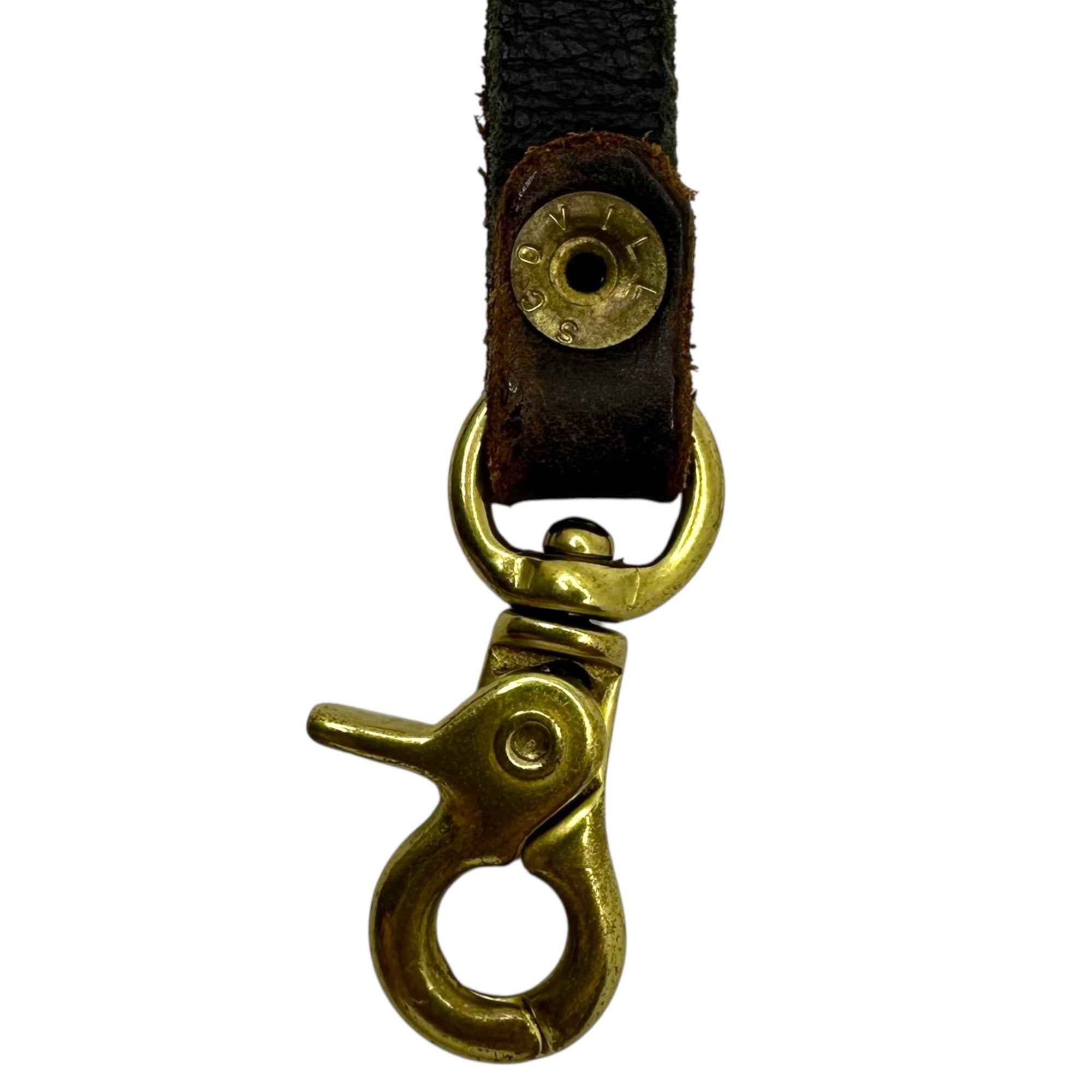 BALTAZAR×HYSTERIC GLAMOUR(バルタザール×ヒステリックグラマー) Studded Leather Wallet Chain スタッズ レザー ウォレット チェーン ブラウン コラボ