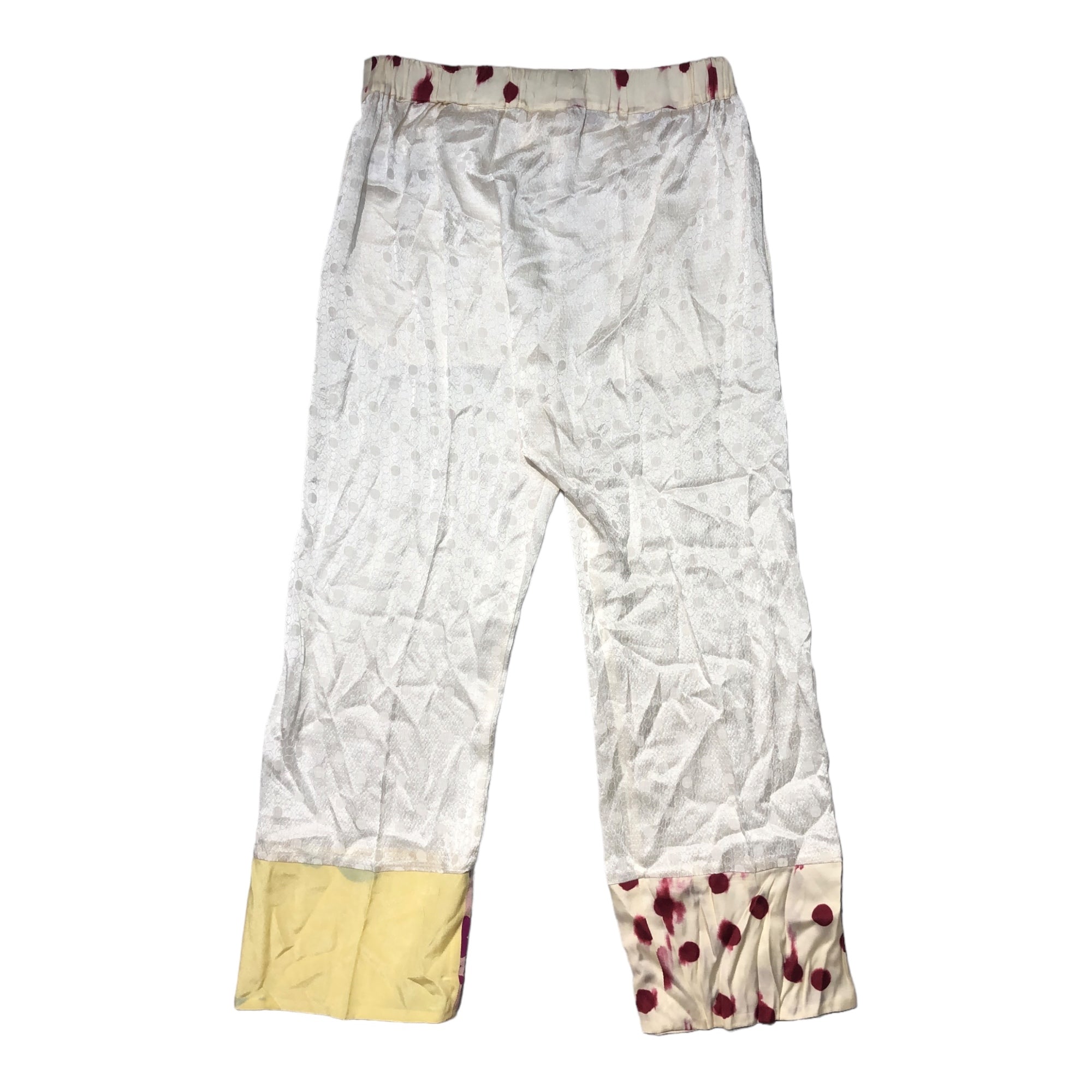 Semicouture(セミクチュール) シルクパンツ 42(Lサイズ程度) ホワイト