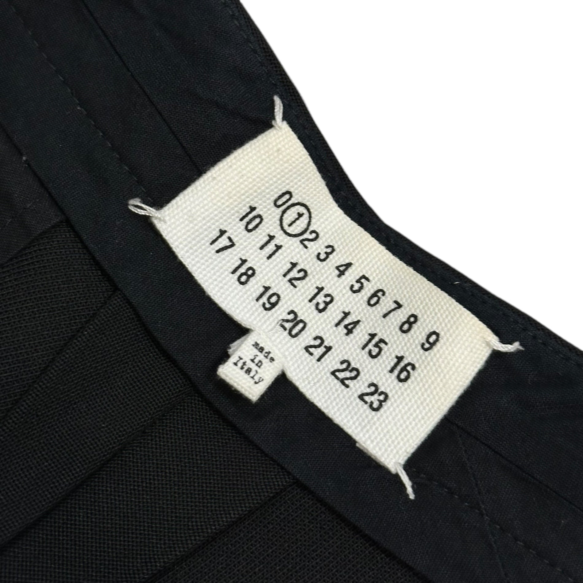 MAISON MARGIELA(メゾンマルジェラ) 2016SS Straight-Leg Striped Slacks ストレート ストライプ スラックス S51KA0362 S45194 38(M) ブラック
