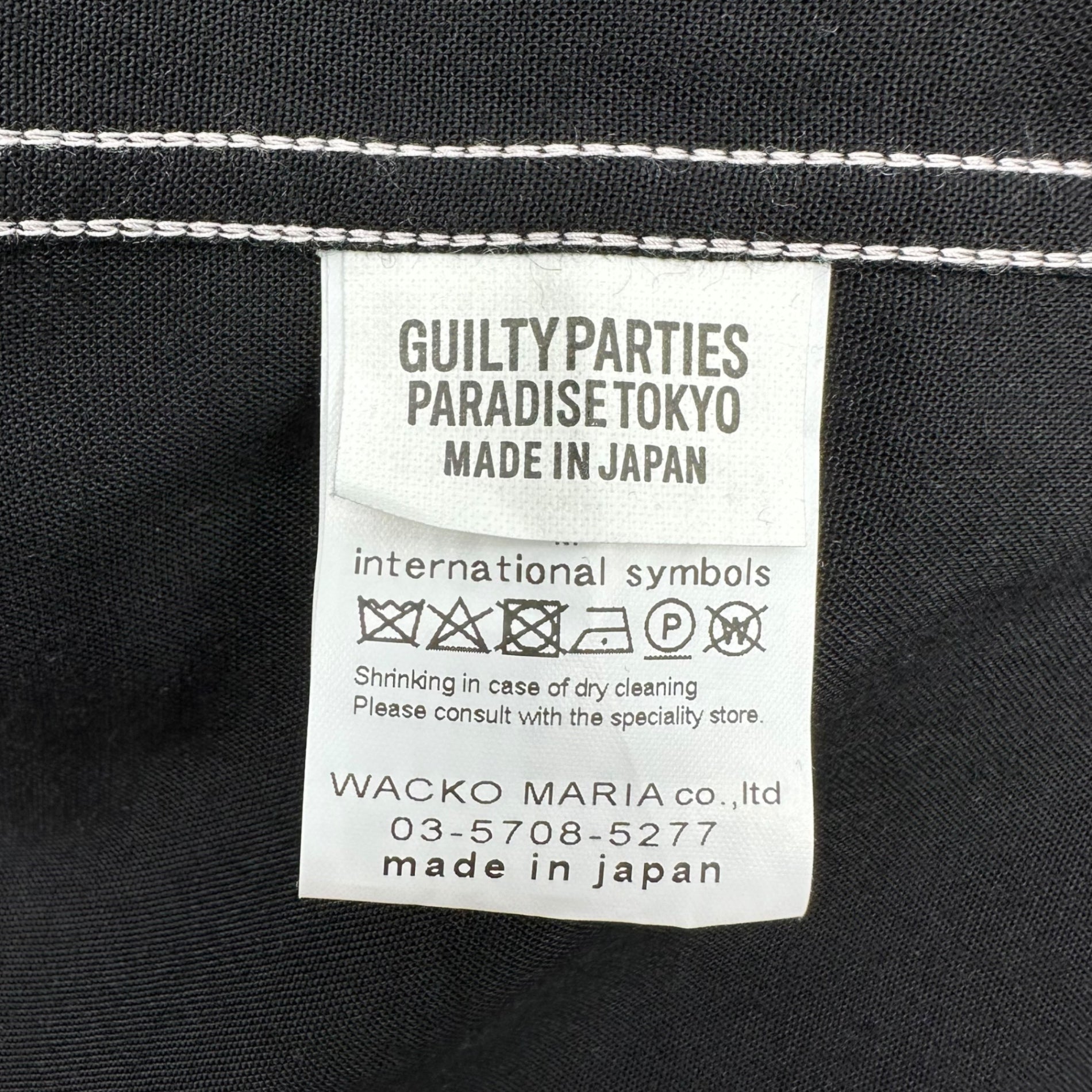 WACKO MARIA(ワコマリア) 23AW SWITCHING OPEN COLLAR SHIRT 切替 オープン カラー 長袖 シャツ 23FW-WMS-OC08 M ブラック×グレー 開襟 50s 23FW
