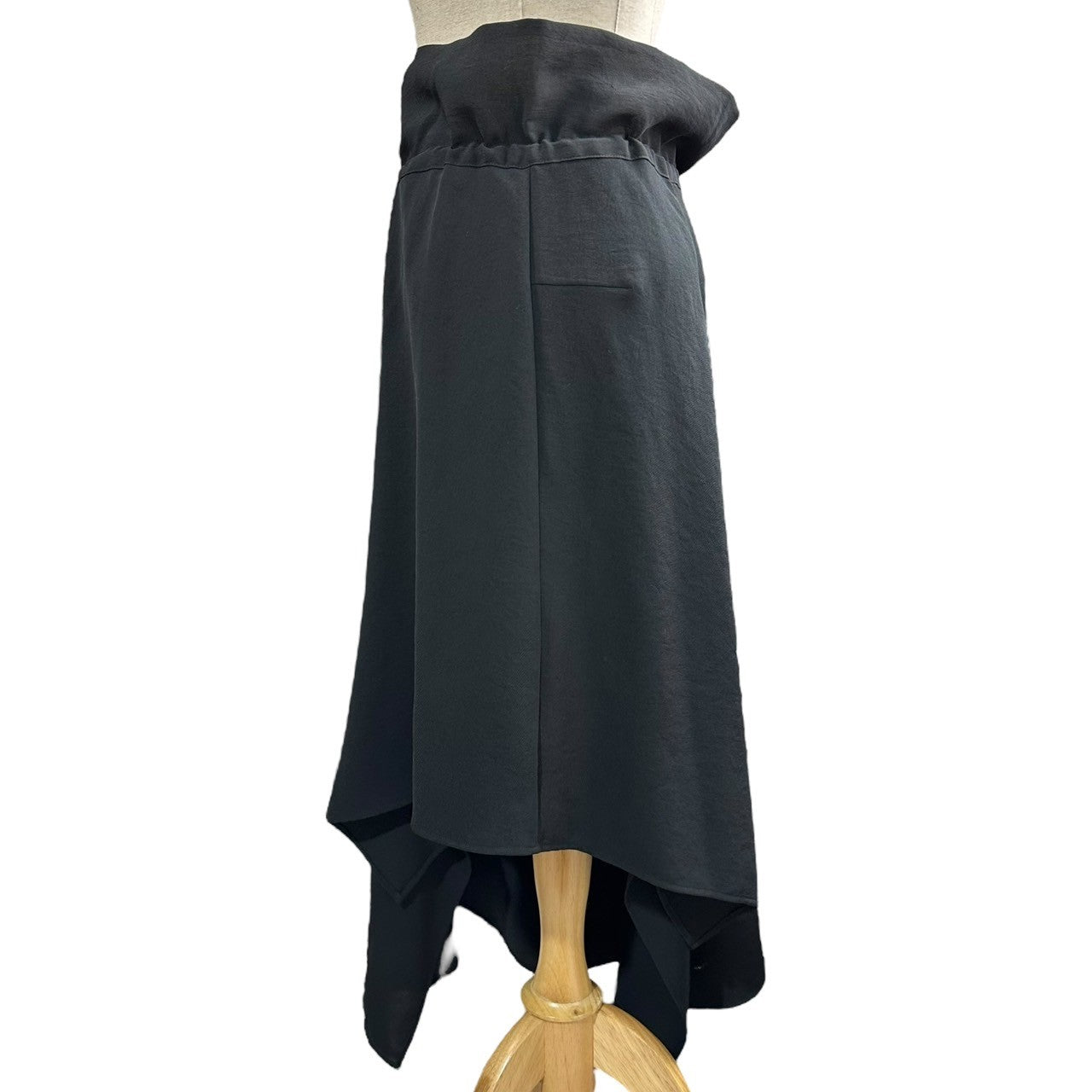 Y's(ワイズ) 13SS Drawcord Asymmetrical Long Skirt ドローコード アシンメトリー ロング スカート YX-S01-900 2(M程度) ブラック