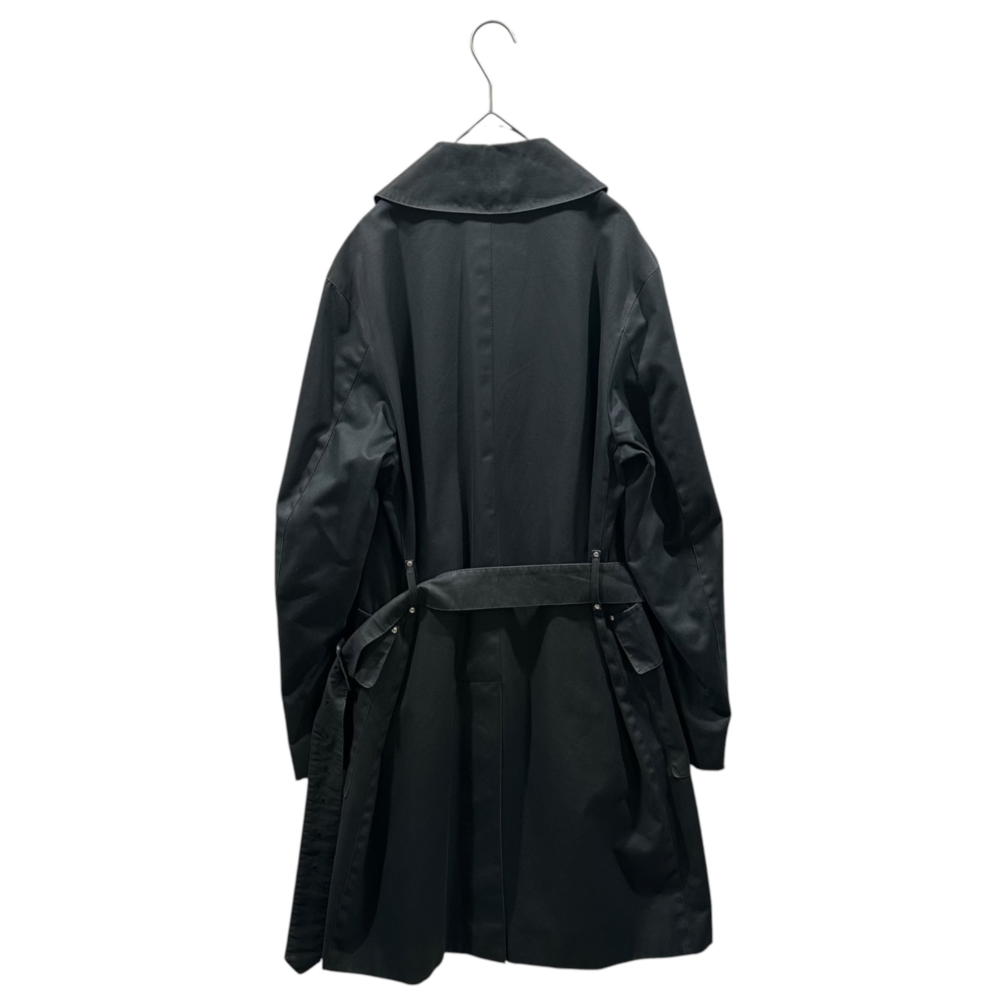 MACKINTOSH(マッキントッシュ) Belted Stand-Collar Coat ベルテッド ステンカラー コート 38(M程度) ブラック イギリス製