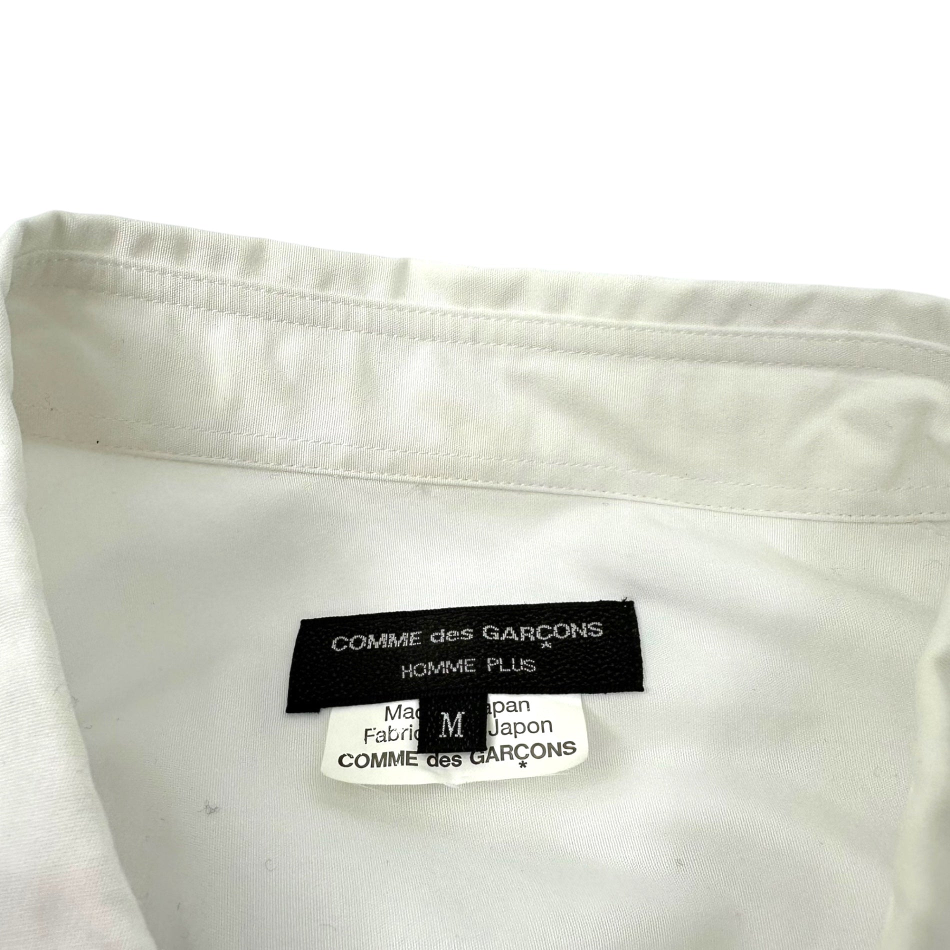 COMME des GARCONS HOMME PLUS(コムデギャルソンオムプリュス) 18AW White shock期 Twisted deformed long sleeve shirt 捻じれ 変形 長袖 シャツ PB-B003 M ホワイト AD2018