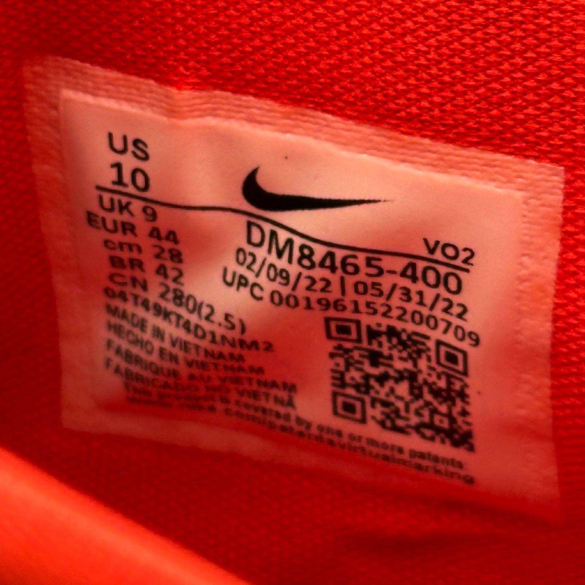NIKE × AMBUSH(ナイキ × アンブッシュ) Air Adjust Force "University Blue and Habanero Red" エア アジャスト フォース DM8465-400 28cm スカイブルー×ブラック スニーカー