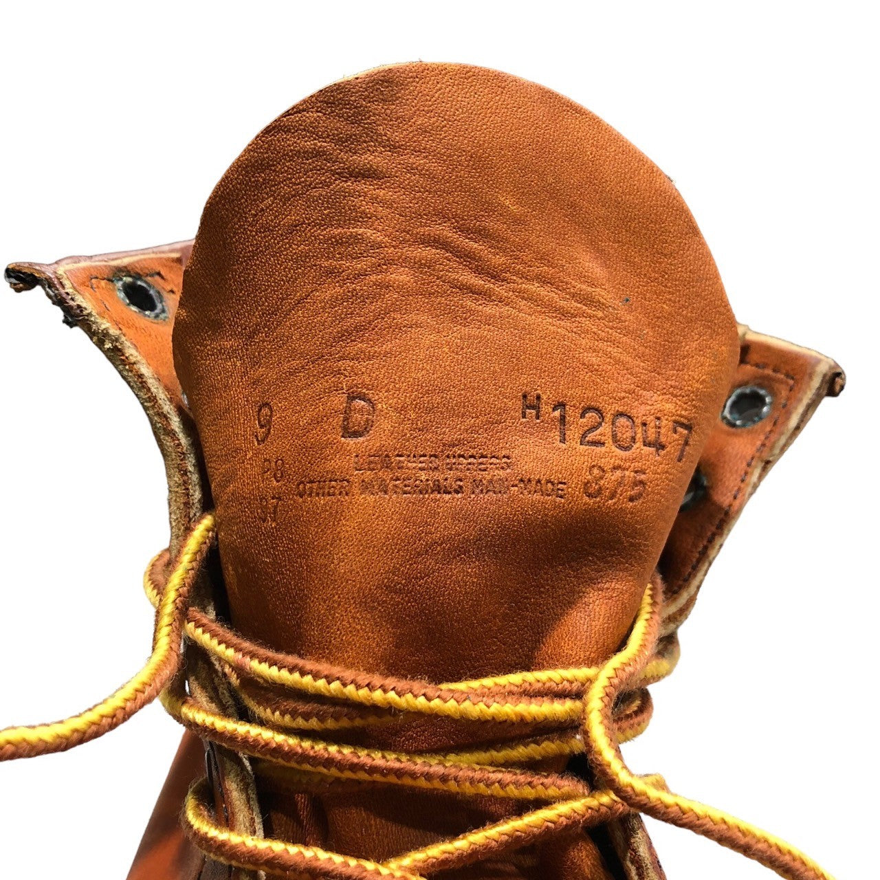 RED WING(レッドウィング) 90's Irish Setter アイリッシュセッター ワーク ブーツ ヴィンテージ 875 SIZE 9D(27cm程度) ブラウン 箱付