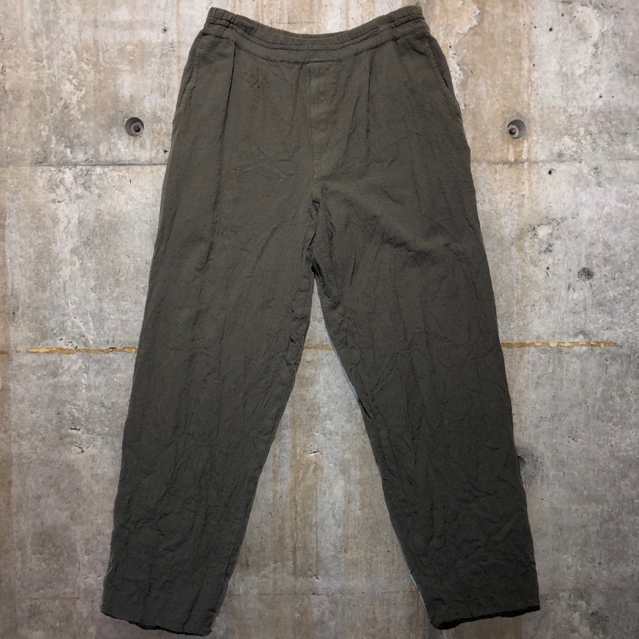 COMME des GARCONS HOMME(コムデギャルソンオム) 90'sロールアップワイドスラックス S(実寸メンズL程度) ブラウン AD1993 田中オム