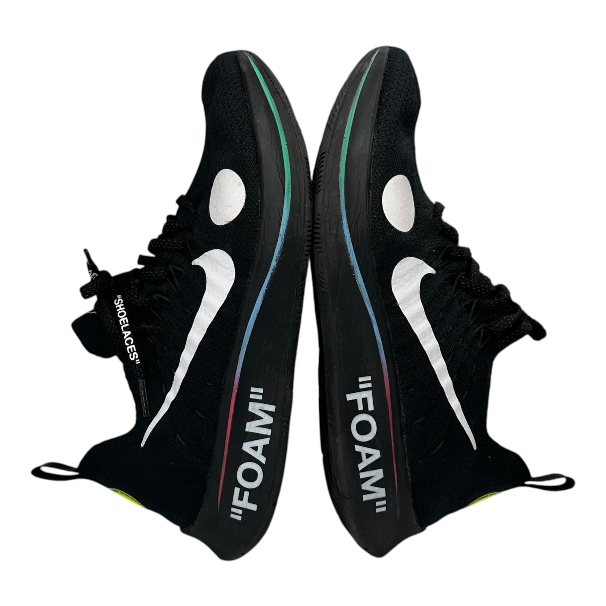 NIKE(ナイキ) Off-White Zoom Fly Mercurial 2018 オフホワイト ズームフライ マーキュリアル AO2115-001 27.0cm ブラック コラボアイテム