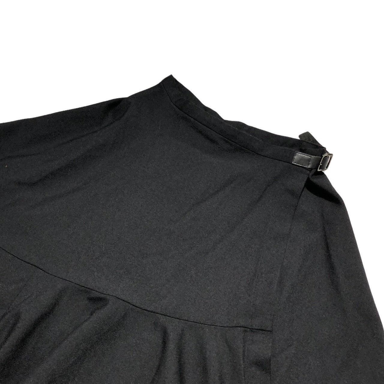 tricot COMME des GARCONS(トリココムデギャルソン) 00AW Leather belt wool flare long skirt レザーベルト ウール フレア ロングスカート TS-07054M M ブラック AD2000