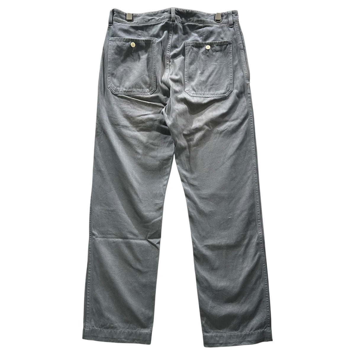 VISVIM(ビズビム/ヴィズヴィム) 2017SS Hook-Button Herringbone Straight Chino Pants フック ボタン ヘリンボーン ストレート チノ パンツ 0117205008009 2 グレー