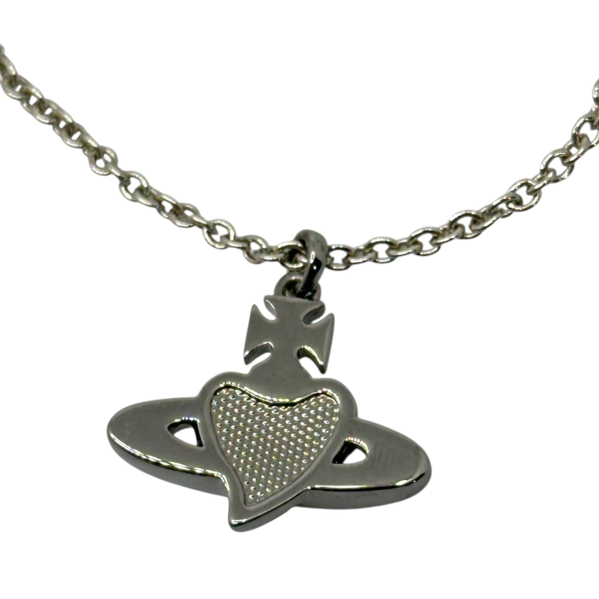 Vivienne Westwood(ヴィヴィアンウエストウッド) Diamante Heart Orb necklace ディアマンテ ハート オーブ ネックレス シルバー