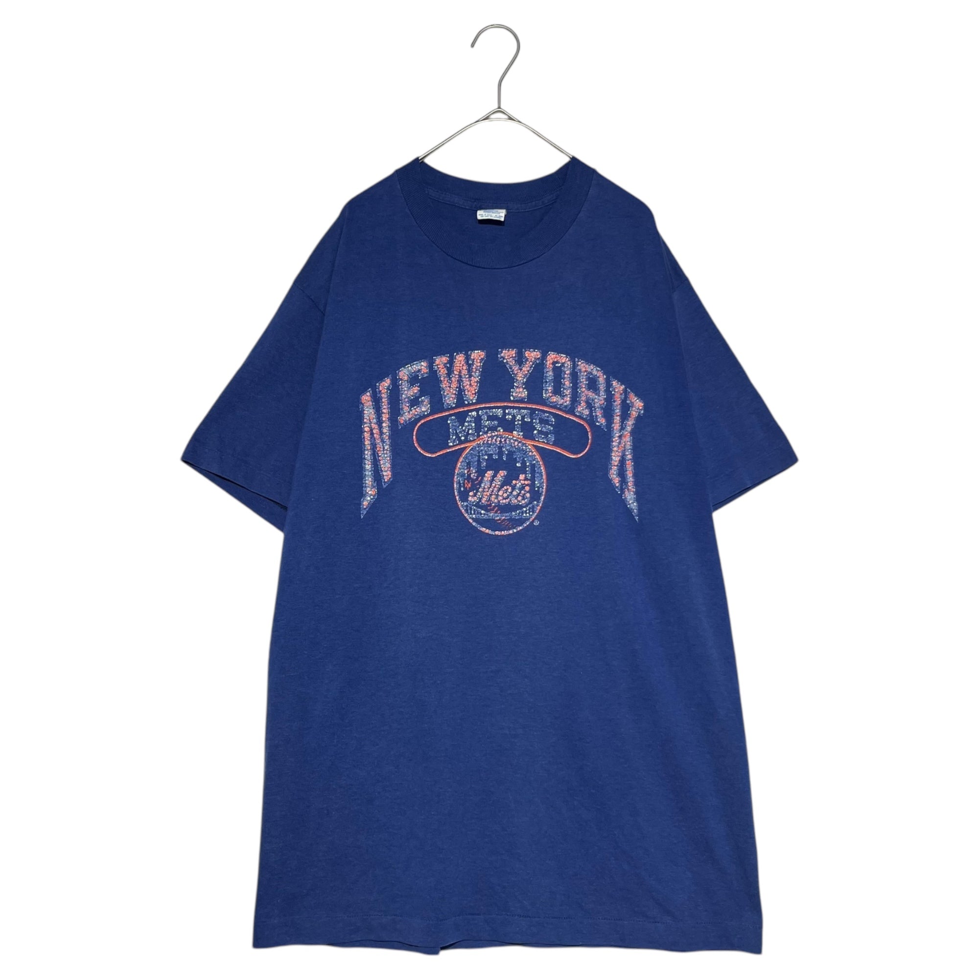 Champion(チャンピオン) 80's Trico Tag New York Mets Print T-shirt 80年代 トリコタグ ニューヨークメッツ プリント Tシャツ XL ブルー 80年代 トリコタグ後期 ヴィンテージ 野球 スポーツ
