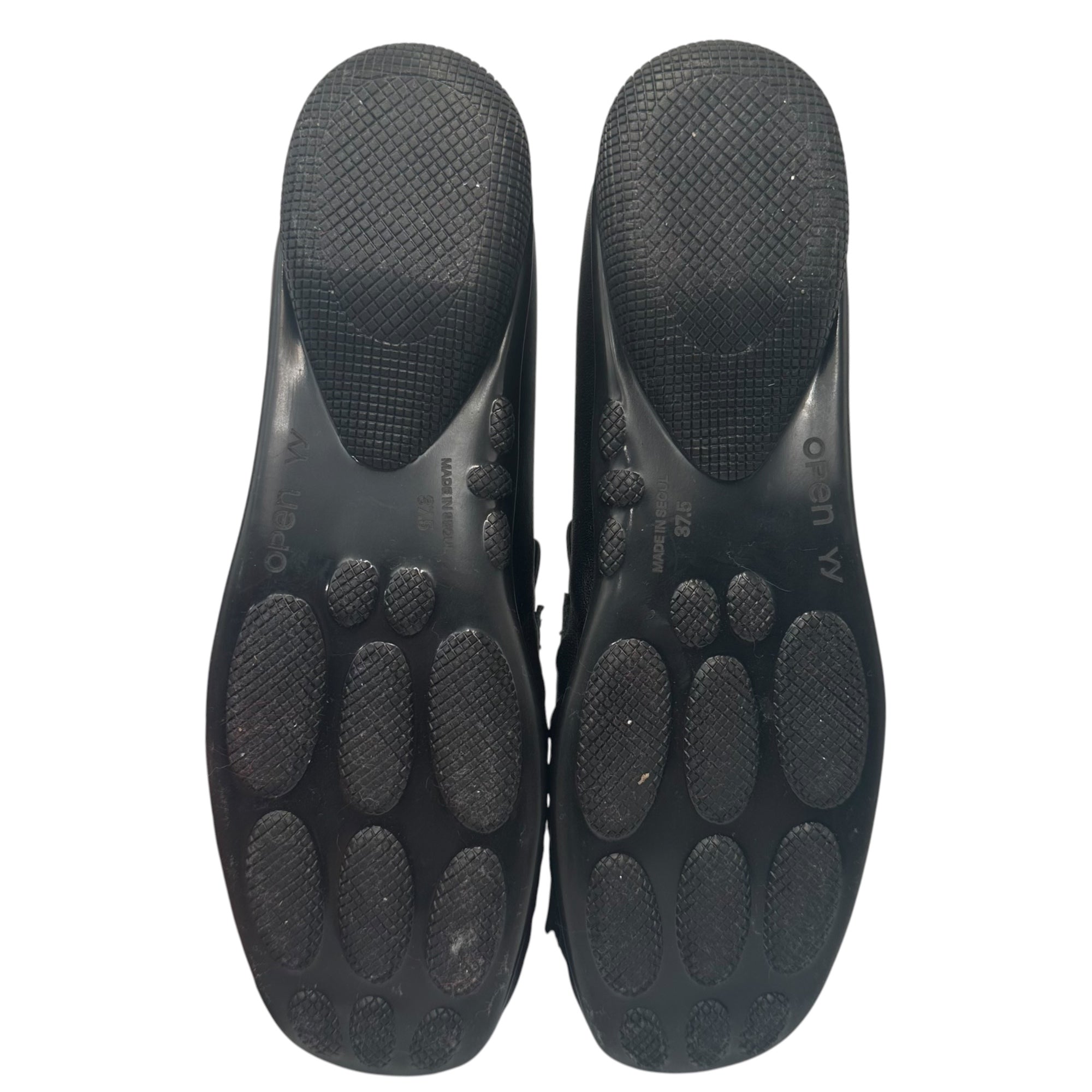 OPEN YY(オープンワイワイ) Black Tassel Loafers タッセル ローファー 37.5(で約24.0cm〜24.5cm) ブラック 革靴 PNG STORE 取扱