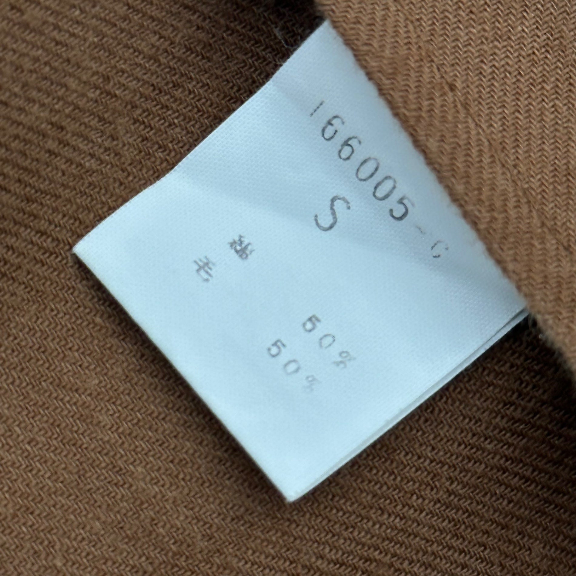 im ISSEY MIYAKE(イッセイミヤケ) 1990's " TESSUTO IN TALIA" Co/Wo L/S Shirt コットン ウール シャツ 166005-C S ブラウン 90年代 ハミルトン社