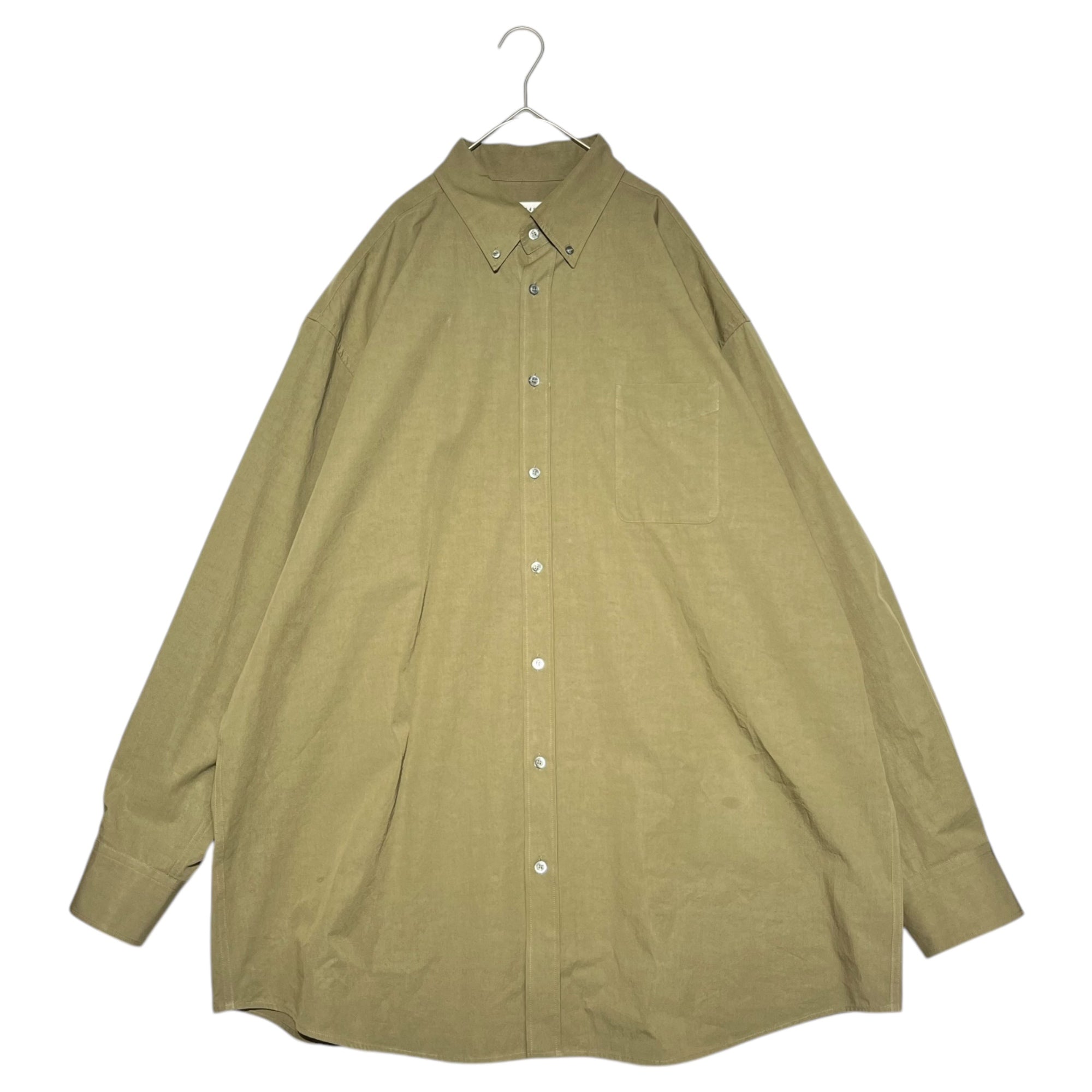 MAISON MARGIELA(メゾンマルジェラ) 20AW plain over shirt プレーン オーバー シャツ S30DL0481 39 カーキ