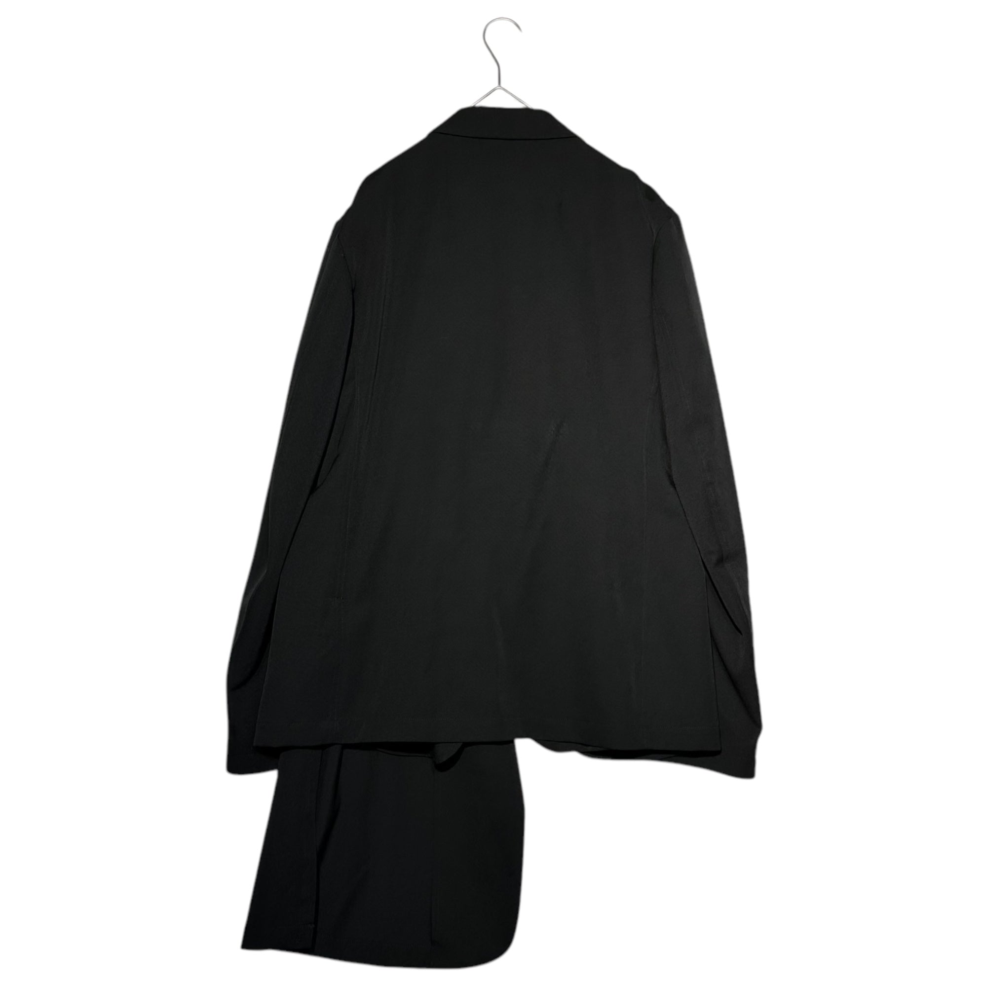 YOHJI YAMAMOTO POUR HOMME(ヨウジヤマモトプールオム) 18SS Complication Layered Jacket 煩悩 レイヤード ジャケット 無地 HW-J62-100 2(M程度) ブラック 参考定価156,200円(税込)
