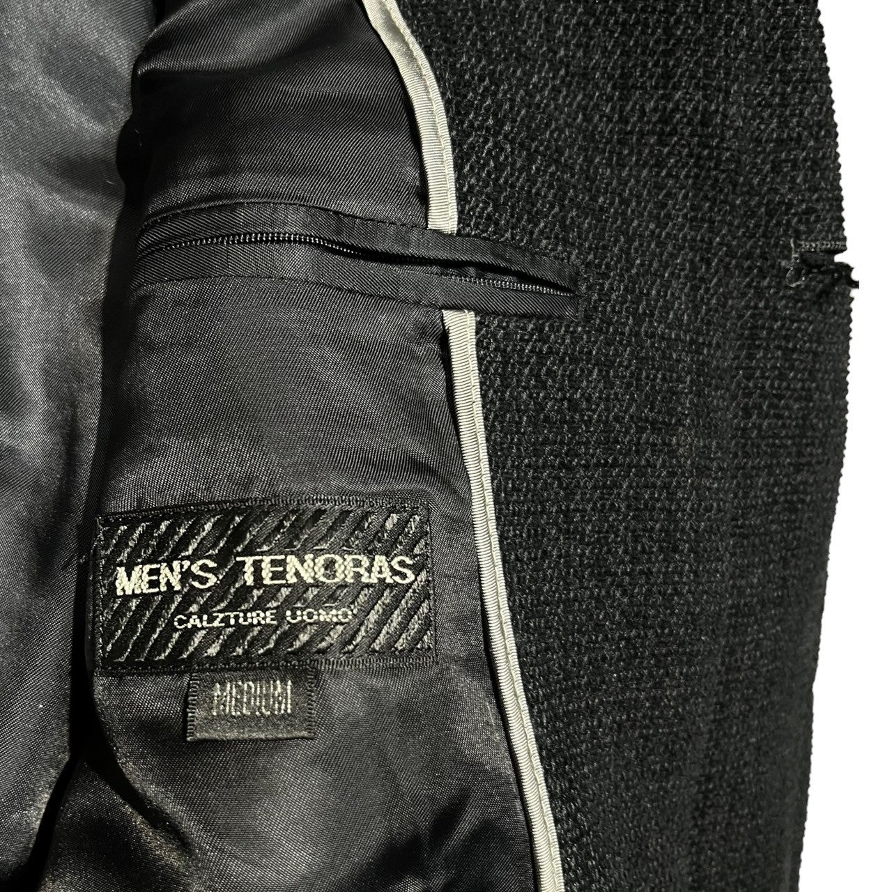 MEN'S TENORAS(ティノラス) スタンドカラーロングコート M ブラック