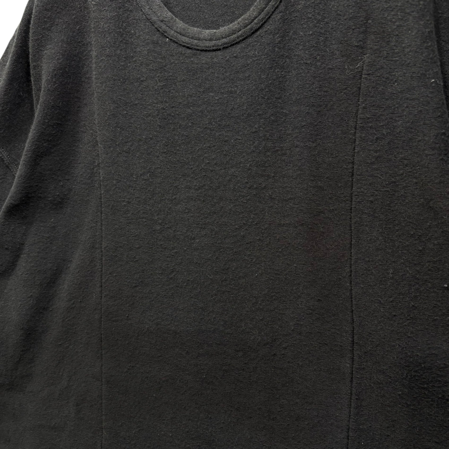 COMME des GARCONS HOMME(コムデギャルソンオム) 99SS Center Stitch Big Silhouette S/S Sweatshirt 田中オム センターステッチ ビッグシルエット 半袖 スウェット Tシャツ HT-100110 FREE ブラック AD1998