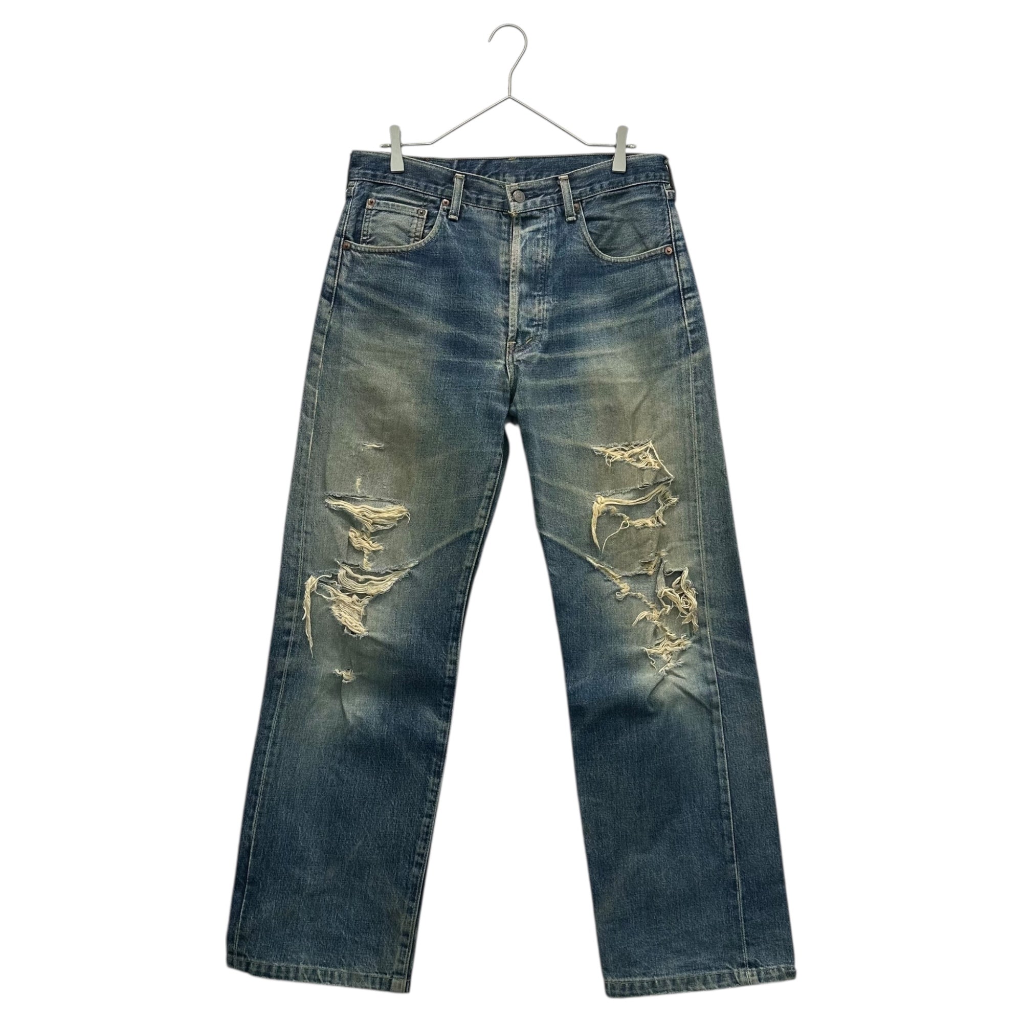 Levi's(リーバイス) 90's 503B-XX BIG E Crash Denim Pants クラッシュ デニム パンツ W34 L34 インディゴ 90年代