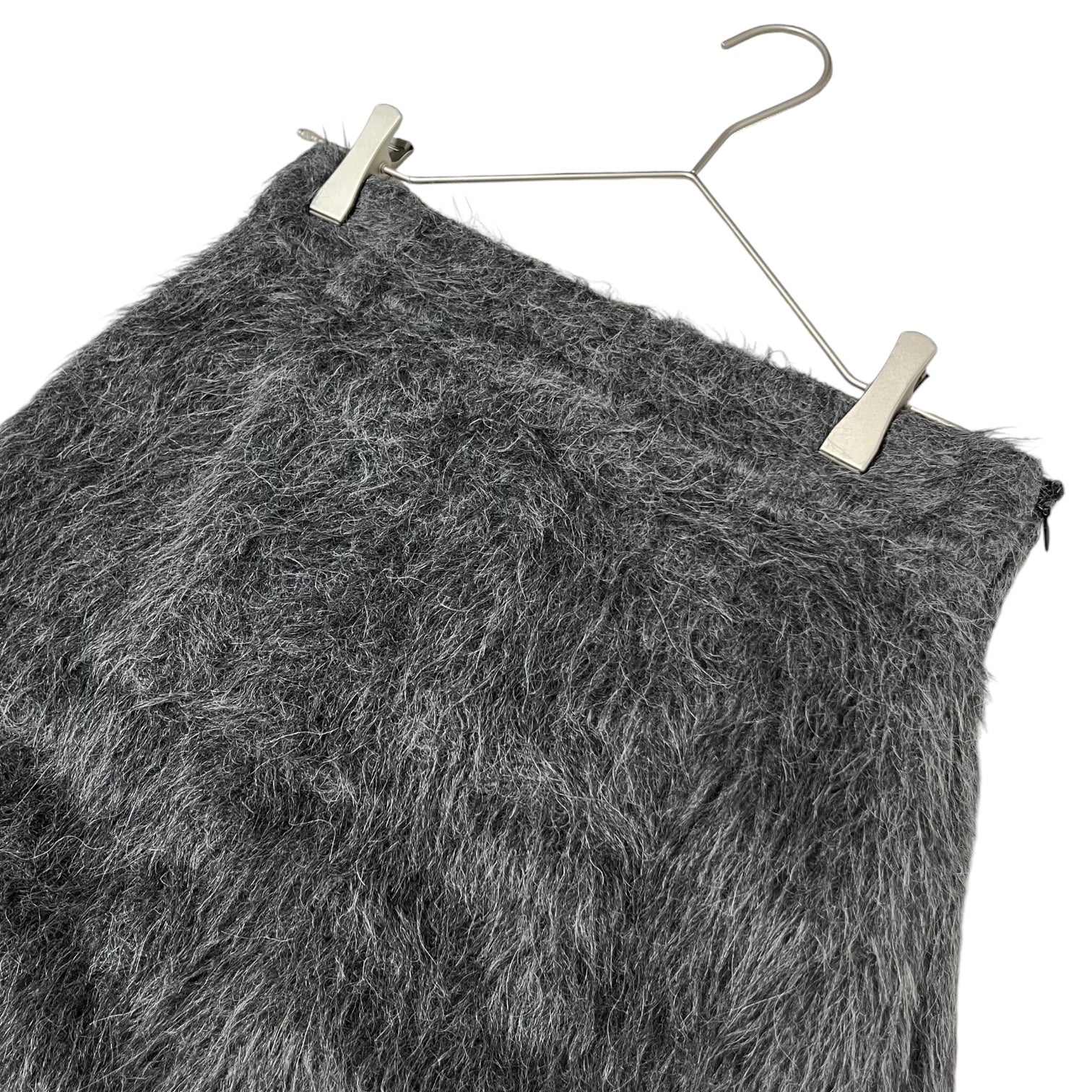 PRADA(プラダ) 17AW Alpaca shaggy mermaid skirt アルパカ シャギー マーメード スカート P190MG 36(S程度) グレー