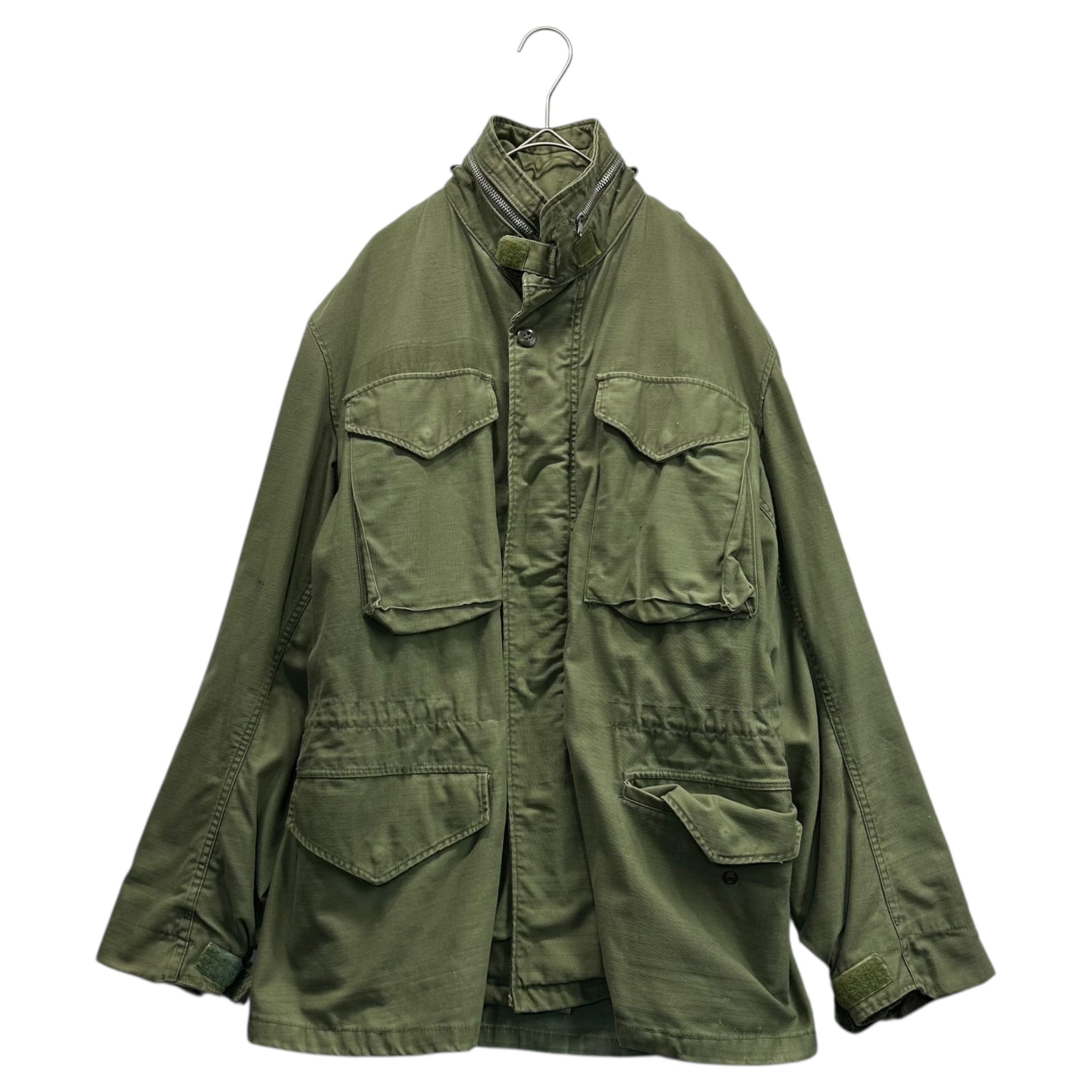 US ARMY(アメリカ軍) 60~70's M-65 2nd model Field Jacket 60年~70年代 フィールド ジャケット 表記消(M程度) カーキ 60年代 ヴィンテージ ミリタリー アルミジップ