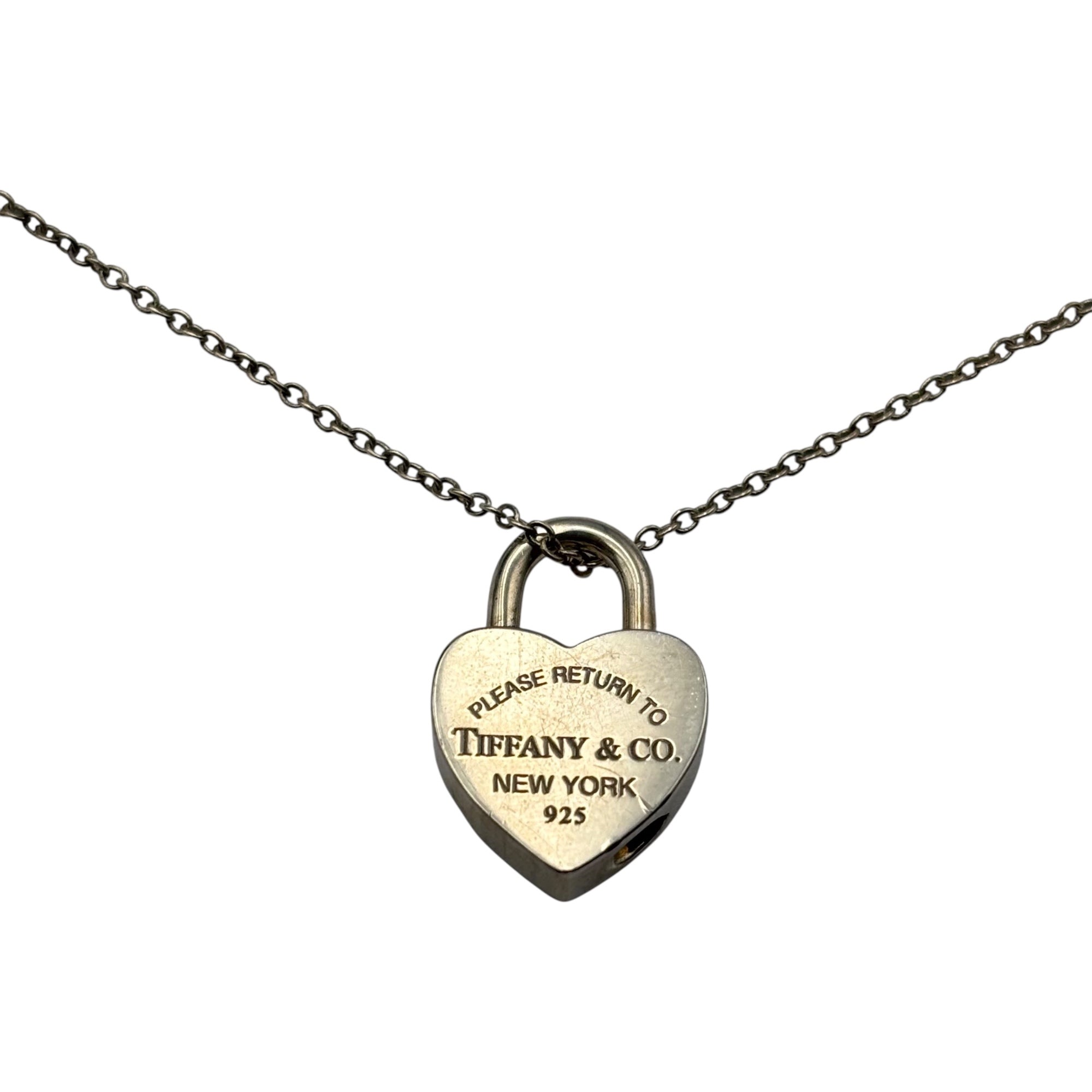 TIFFANY & CO.(ティファニー) Return to Tiffany™ Heart Tag Pendant リターントゥ ハート ロック ネックレス ペンダント 南京錠 シルバー