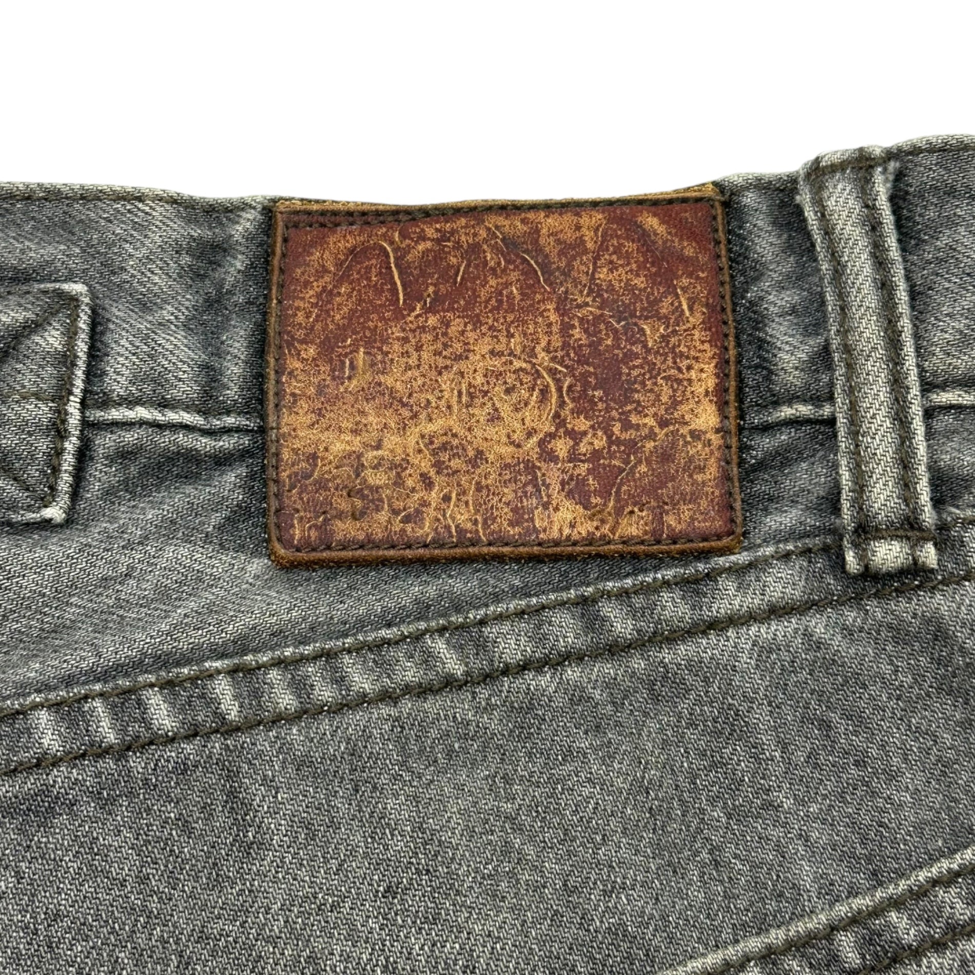 TENDERLOIN(テンダーロイン) Vintage Finish Cinchback Straight Black Denim Pants ヴィンテージ加工 シンチバック ストレート ブラックデニム パンツ 34 ブラック