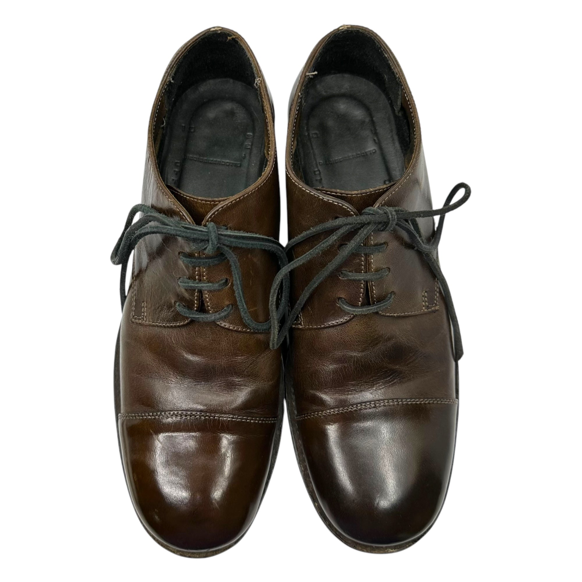 10sei0otto DIECISEIZEROOTTO(ディエイチセイゼロオット) straight tip leather shoes ストレート チップ レザー シューズ 41(26.5cm程度) ブラウン 革靴 イタリア製