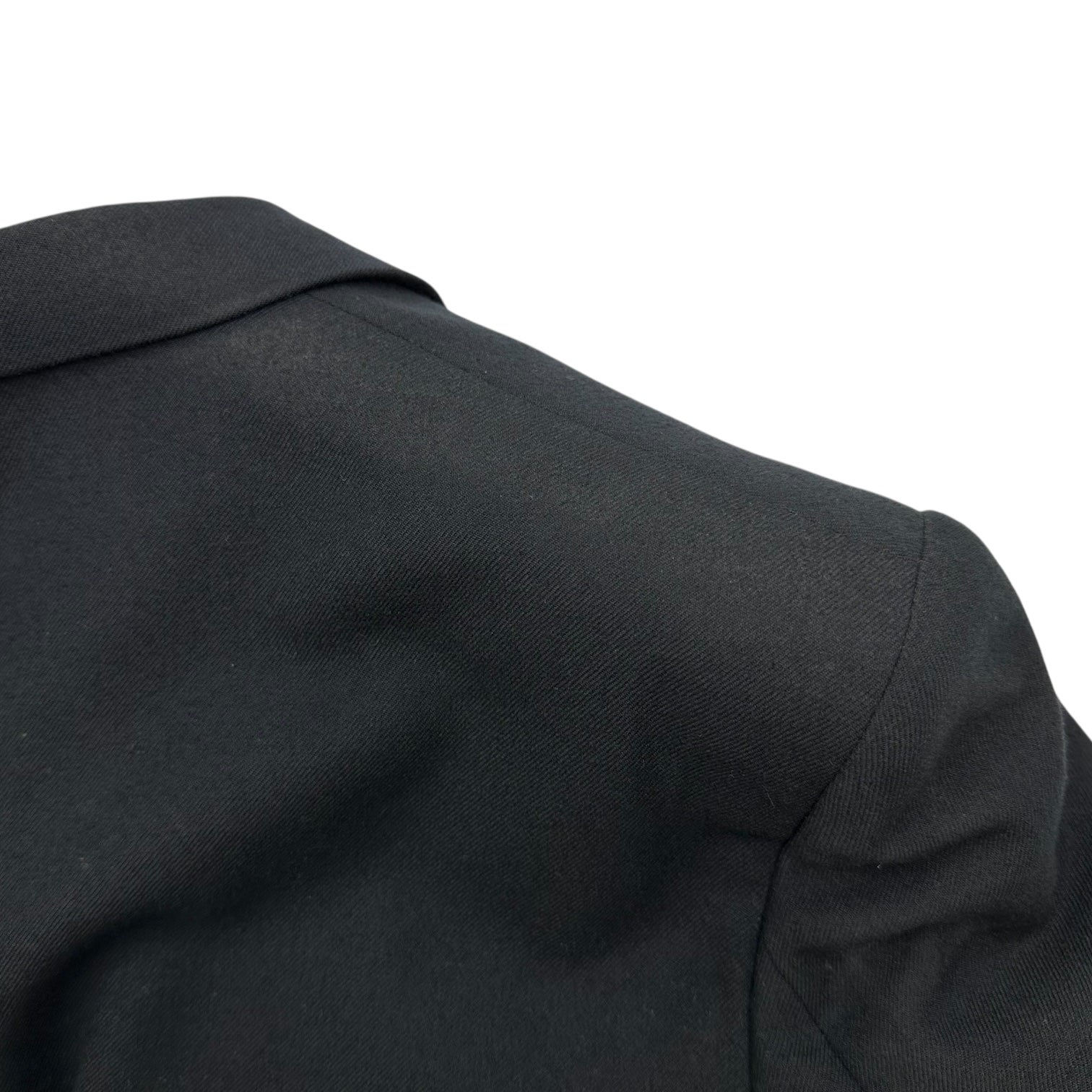 COMME des GARCONS HOMME(コムデギャルソンオム) 70’s~80's 2B Wool Tailored Jacket デカオム 2B ウール テーラード ジャケット HS-09010 S ブラック 70年代~80年代 アーカイブ