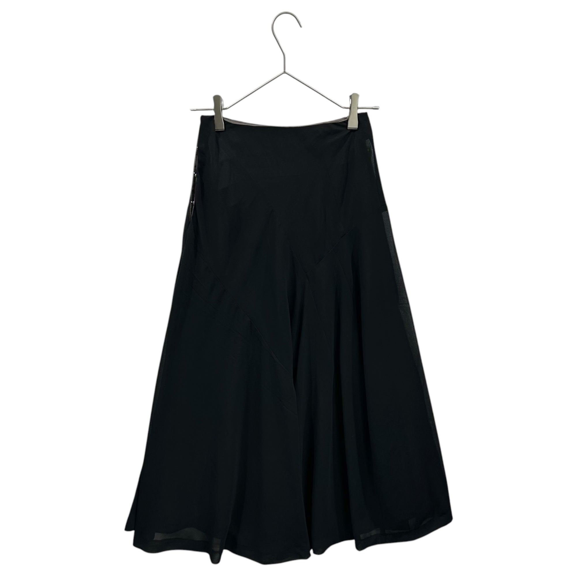 COMME des GARCONS(コムデギャルソン) 1999SS Hook-and-Eye Sheer Skirt フック ボタン シアー スカート GS-040750 FREE ブラック AD1998 90年代 アーカイブ