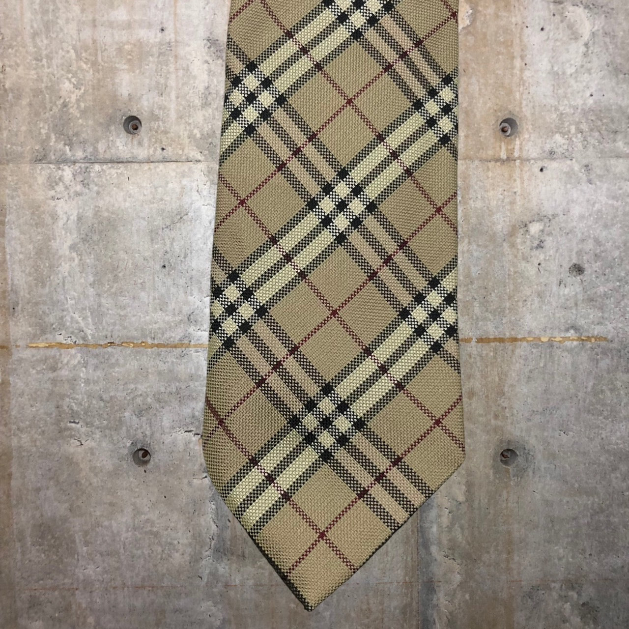 BURBERRY LONDON(バーバリーロンドン) ノヴァチェックシルクネクタイ ベージュ タータンチェック シルク100% イタリア製