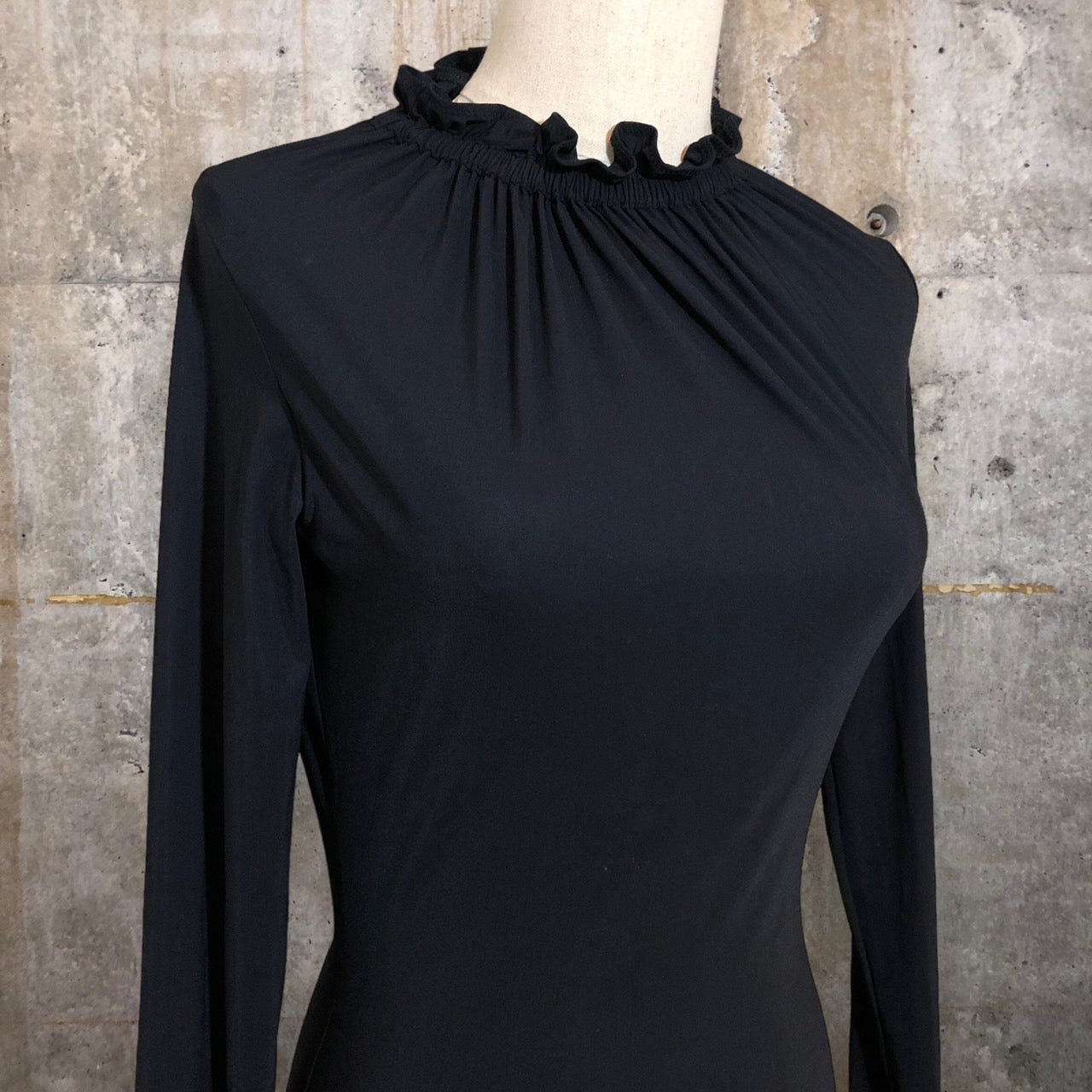 MM6(エムエムシックス) 20AW襟フリルボディスーツ S32NA0044 S ブラック