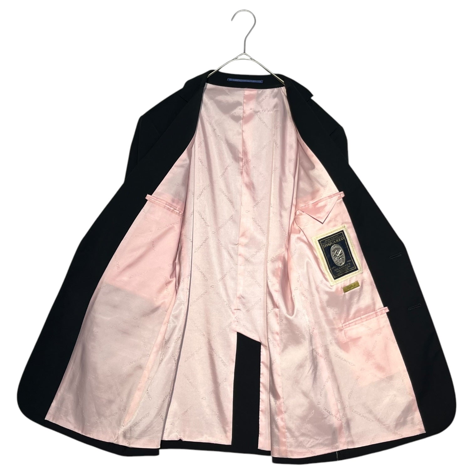 DSQUARED2(ディースクエアード) 2B テーラード ジャケット スラックス セット アップ スーツ S74FT0116 46(M程度) ネイビー ドレス ビジネス