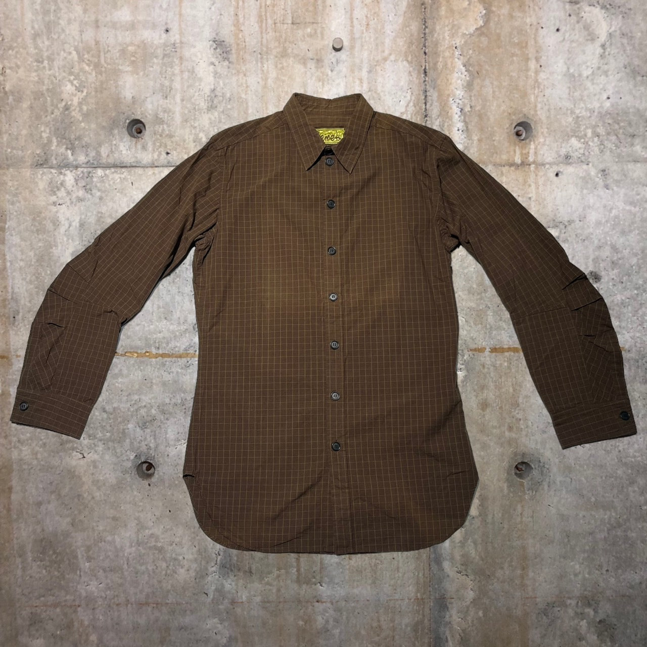 Christopher Nemeth(クリストファーネメス) L/Sチェックシャツ M ブラウン