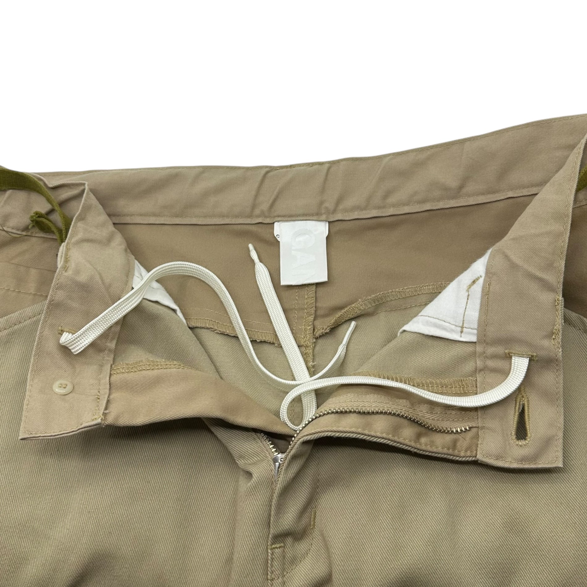 GANRYU(ガンリュウ) 16AW PO/CO Switch Sarouel Pants ポリエステル コットン 切替 サルエル パンツ ER-P003 L ベージュ AD2016