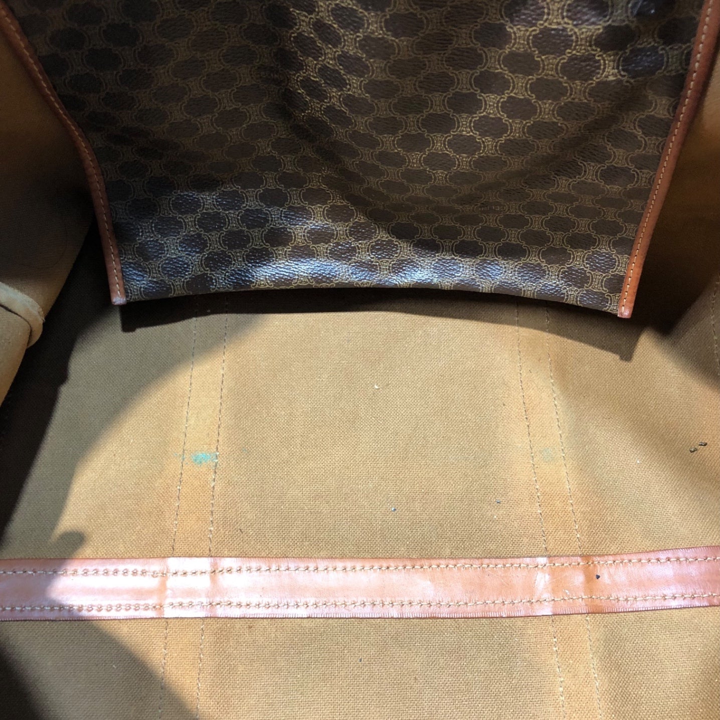 CELINE(セリーヌ) vintage macadam boston bag ヴィンテージ マカダム ボストン バッグ M08 ブラウン イタリア製 旅行 鞄 OLD