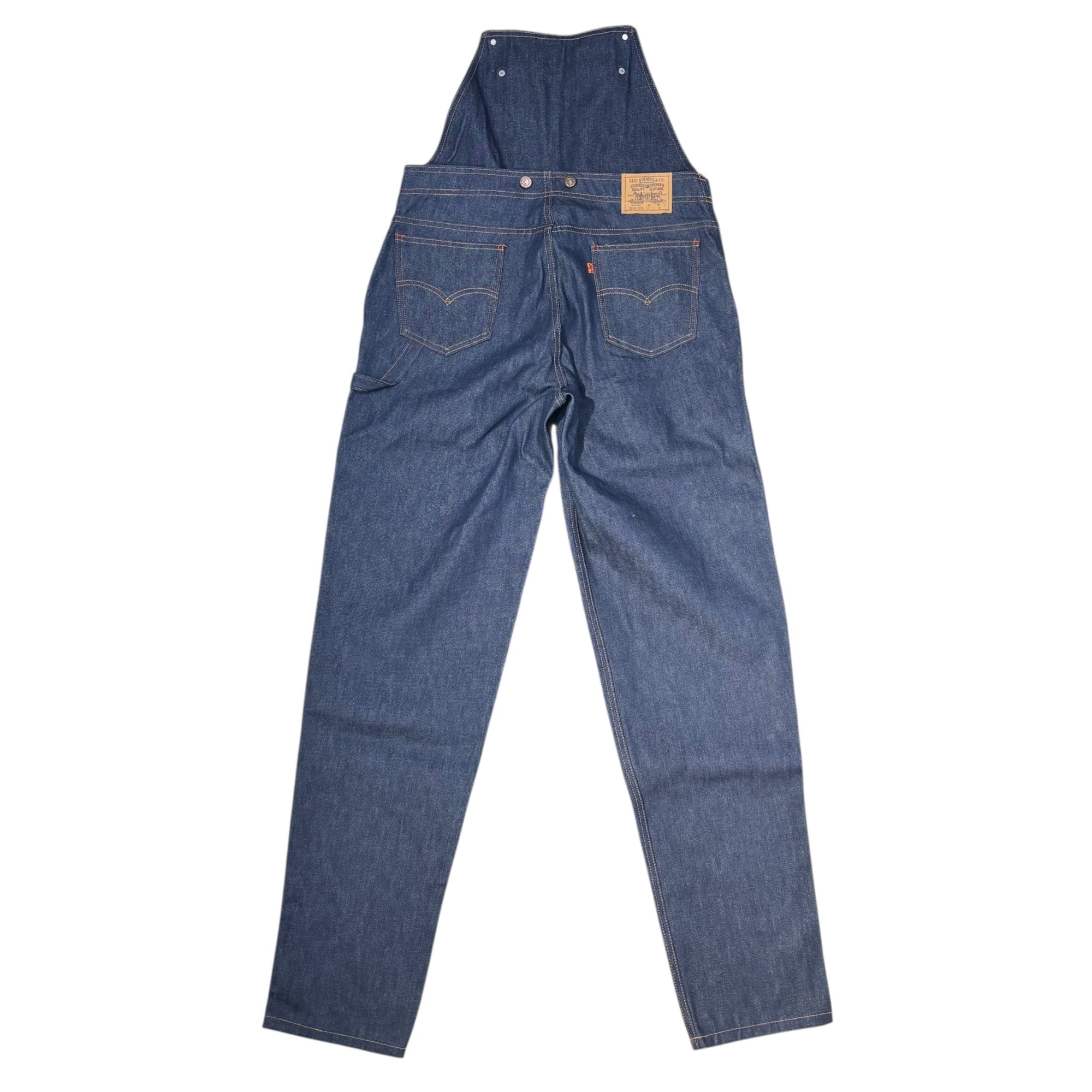 Levi's(リーバイス) 90's USA made Orange Tab Denim overall オレンジタブ デニム オーバーオール 22538-9509 M 38-33 インディゴ 42 TALON USA製 ワイド デッドストック ヴィンテージ 90年代 1995年製