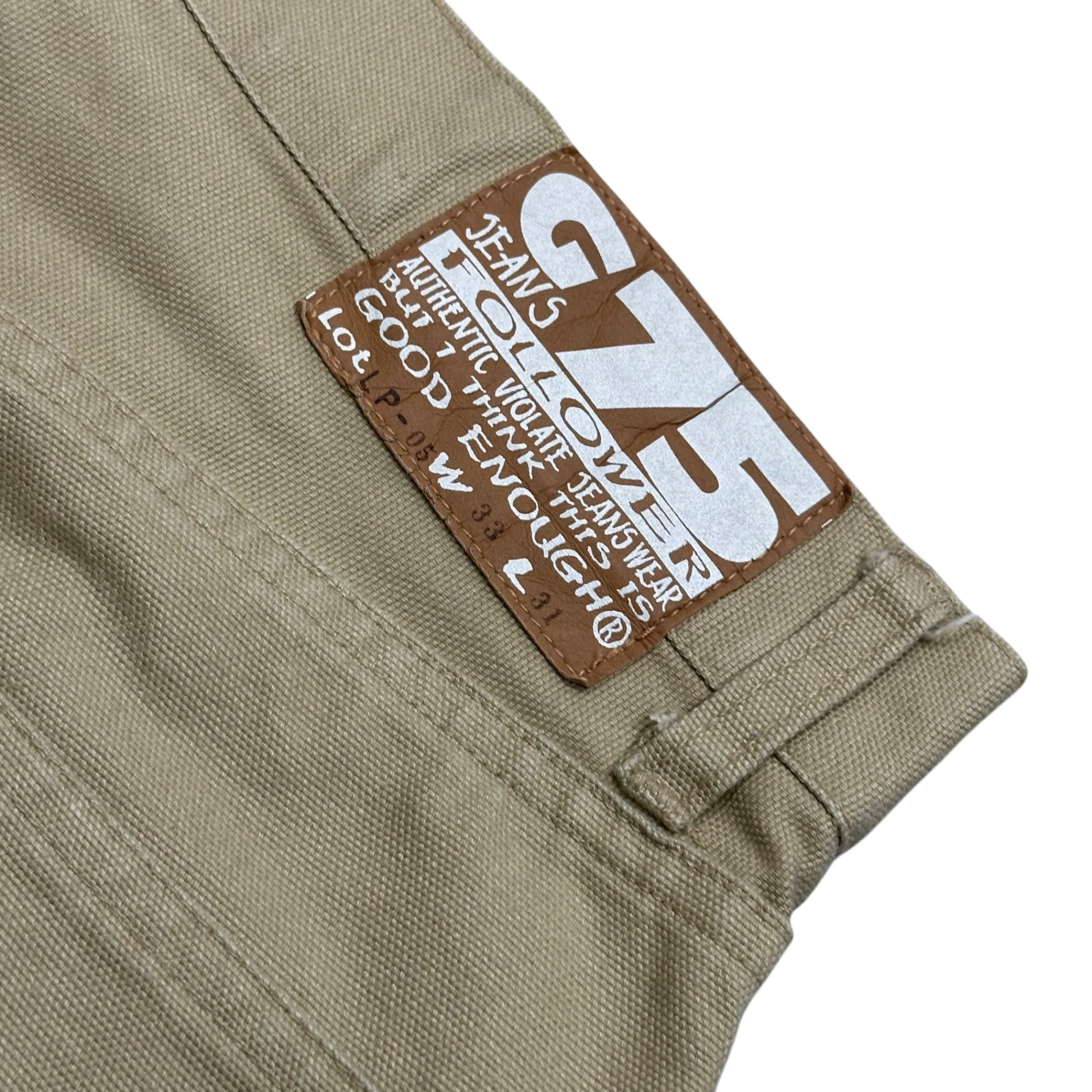 GOODENOUGH(グッドイナフ) 1993's G75 JEANS FOLLOWER ダック ワーク パンツ LP-05 M(W33L31) ベージュ 90's 90年代 初期