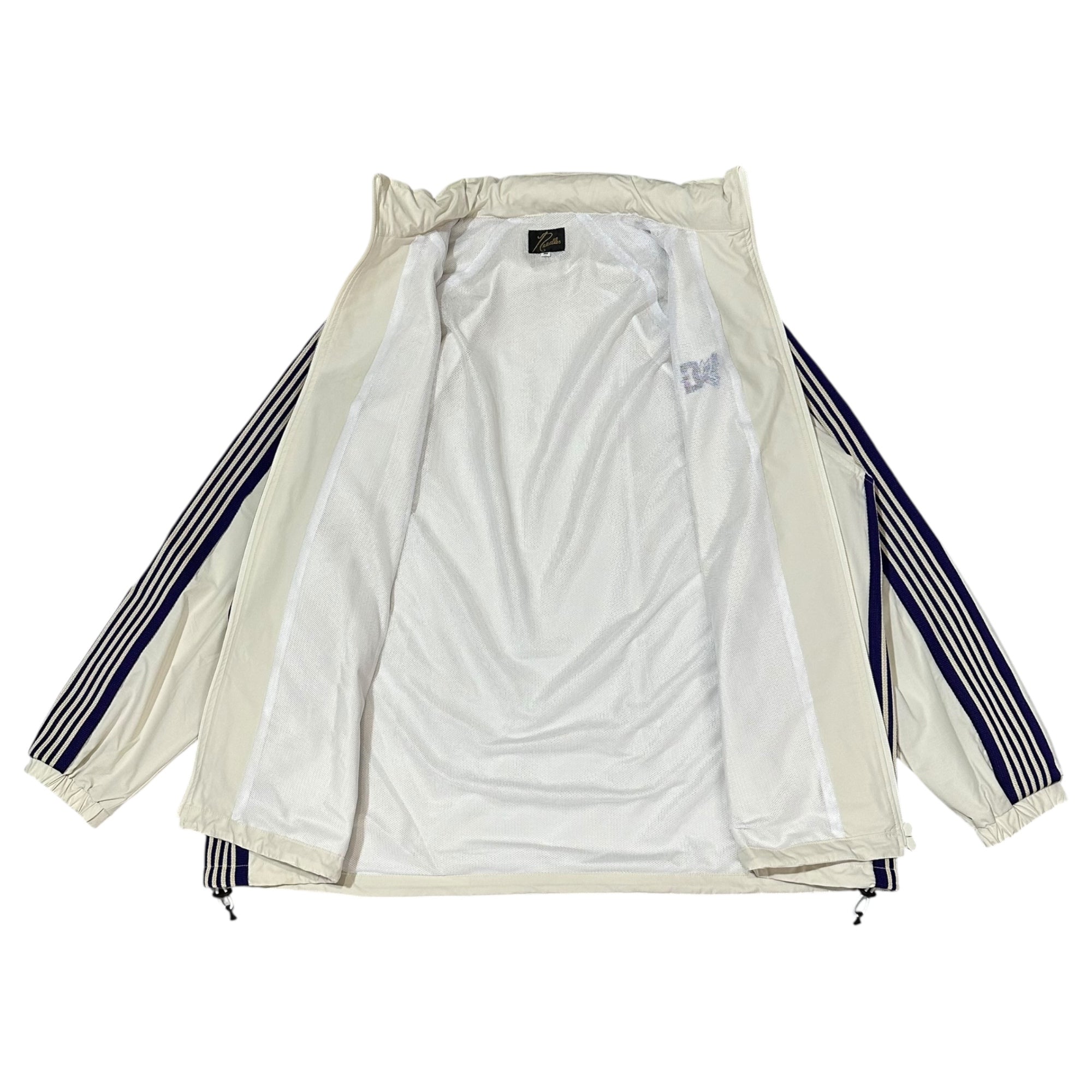 NEEDLES×DC SHOES(ニードルズ×ディーシー) Jog Jacket - Poly Ripstop ナイロン トラック ジャケット MR605 M ホワイト×パープル ジャージ