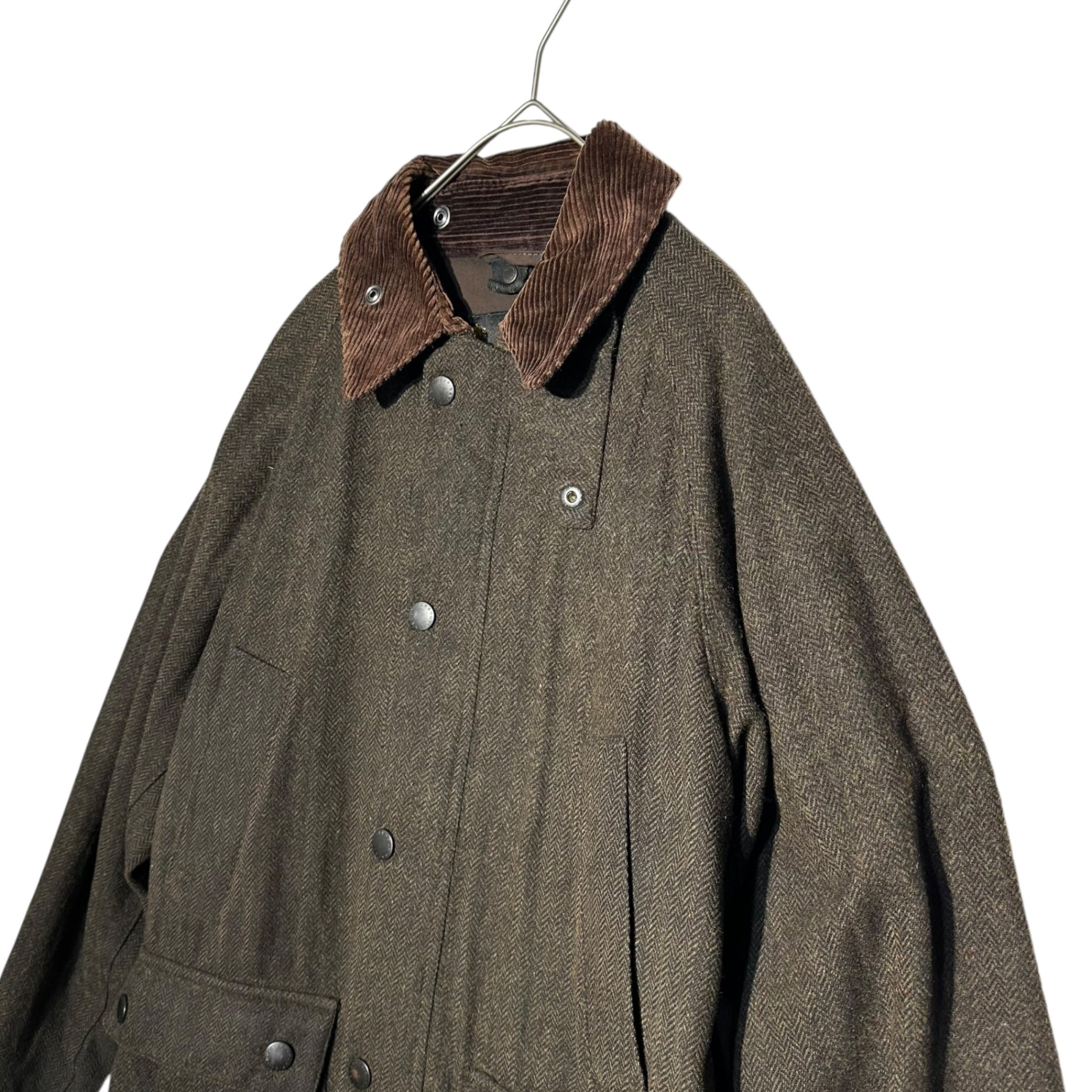 Barbour(バブアー) BEDALE SL ビデイル ワックス ツイード ジャケット 1402203 36(S程度) ブラウン オイルド