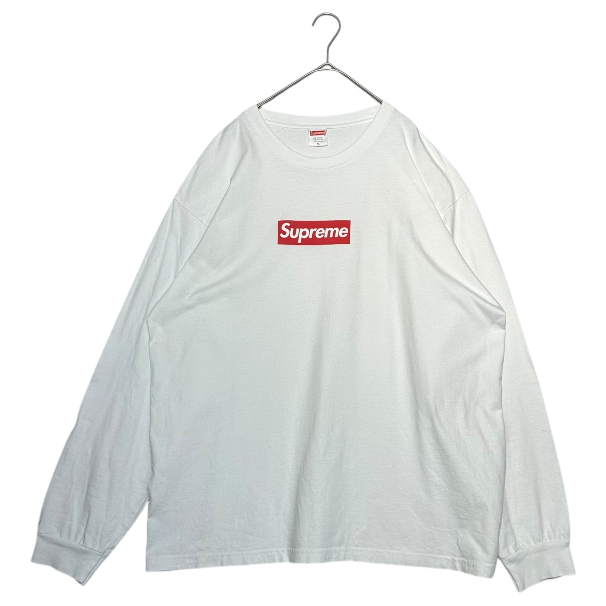 SUPREME(シュプリーム) 20AW USA made Box Logo L/S Tee USA製 ボックス ロゴ 長袖 Tシャツ XL ホワイト×レッド