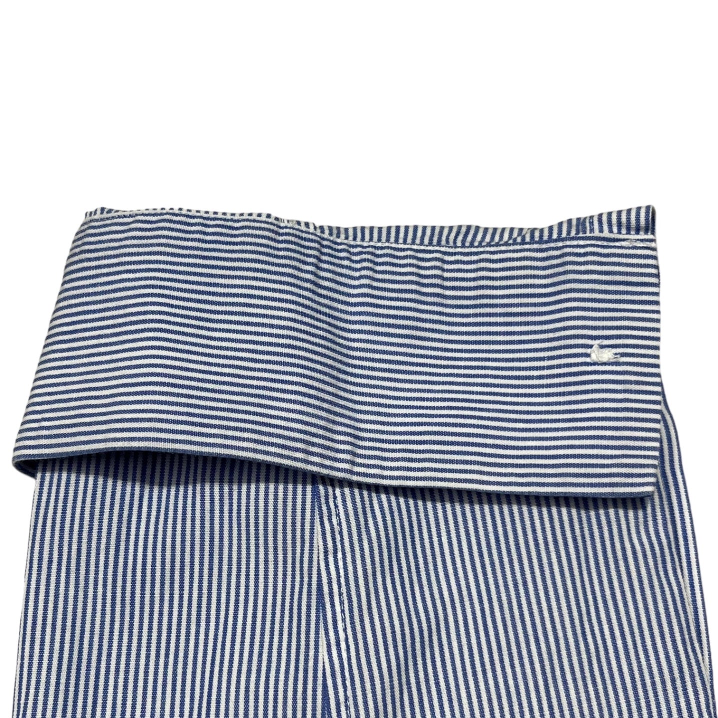 UNDERCOVER(アンダーカバー) 10AW striped shirt ストライプ 長袖 シャツ F4405 2(S程度) スカイブルー