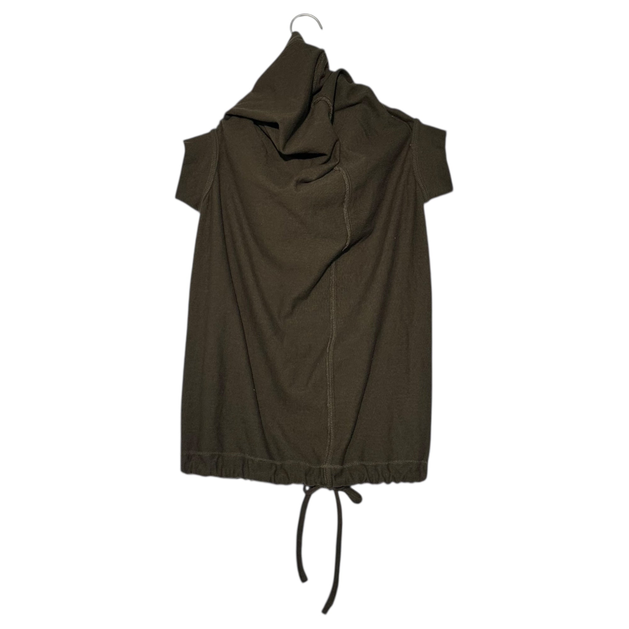 Y's(ワイズ) Cotton wool deformed cut and sew コットン ウール 変形 カットソー YC-T26-957 3(L程度) ブラウン