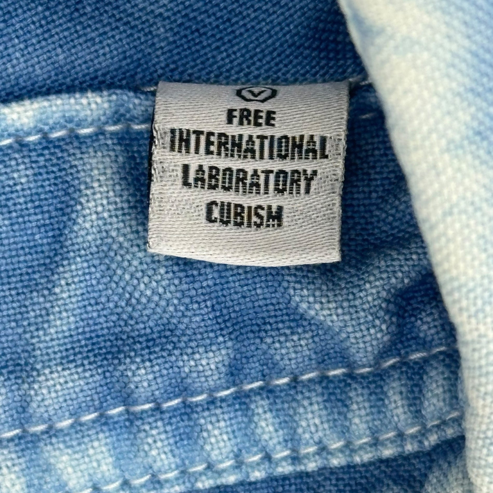 VISVIM(ビズビム/ヴィズヴィム) Sashiko Western Cotton L/S Shirt 刺し子 ウエスタン コットン 長袖 シャツ VS000 919 2 スカイブルー サシコ