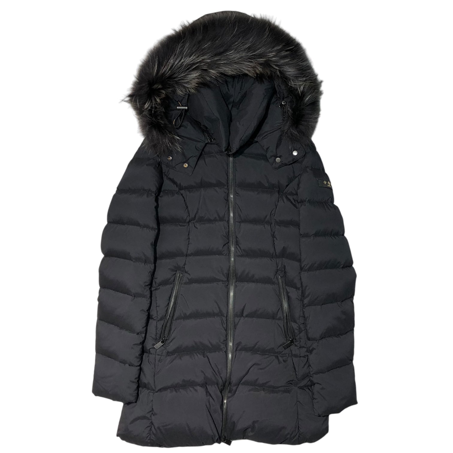 TATRAS(タトラス) CERAMICA セラミカ ダウン コート LTA8SH4492 02(M程度) ネイビー ラクーン ファー ジャケット