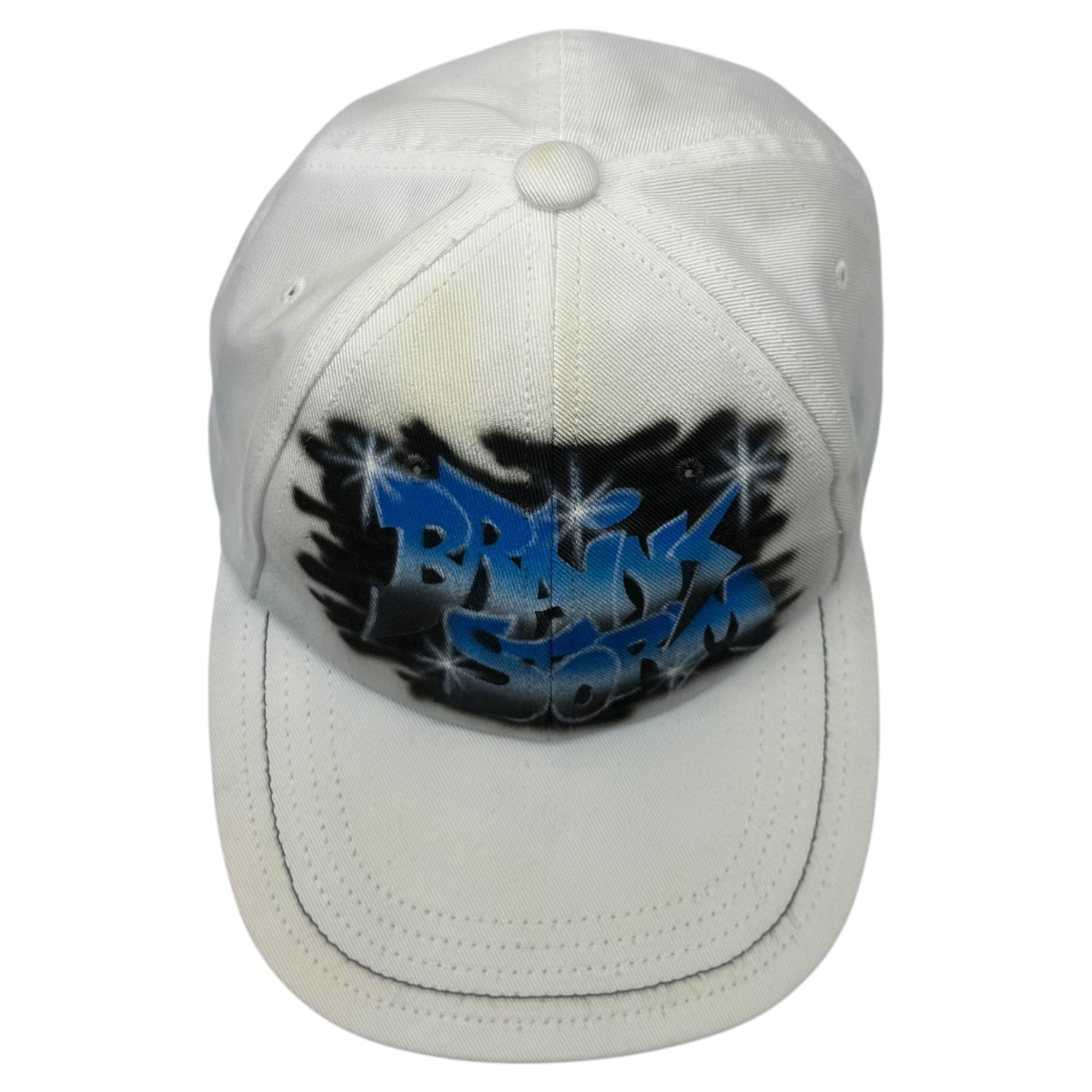 MASU(エムエーエスユー) ×NOZOMI KUROKAWA BRAINSTORM GRAFFITI CAP ノゾミ クロカワ ブレインストーム グラフィック キャップ MMSS-OJ0723 FREE ホワイト×ブルー