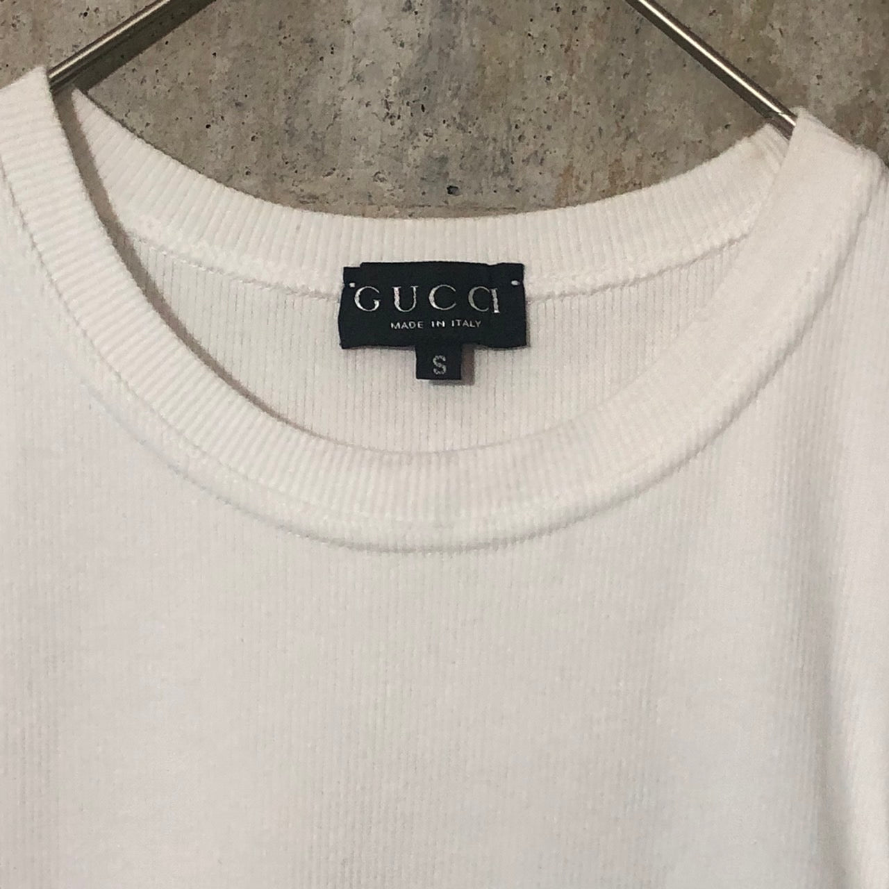 GUCCI(グッチ) リブS/Sカットソー S ホワイト
