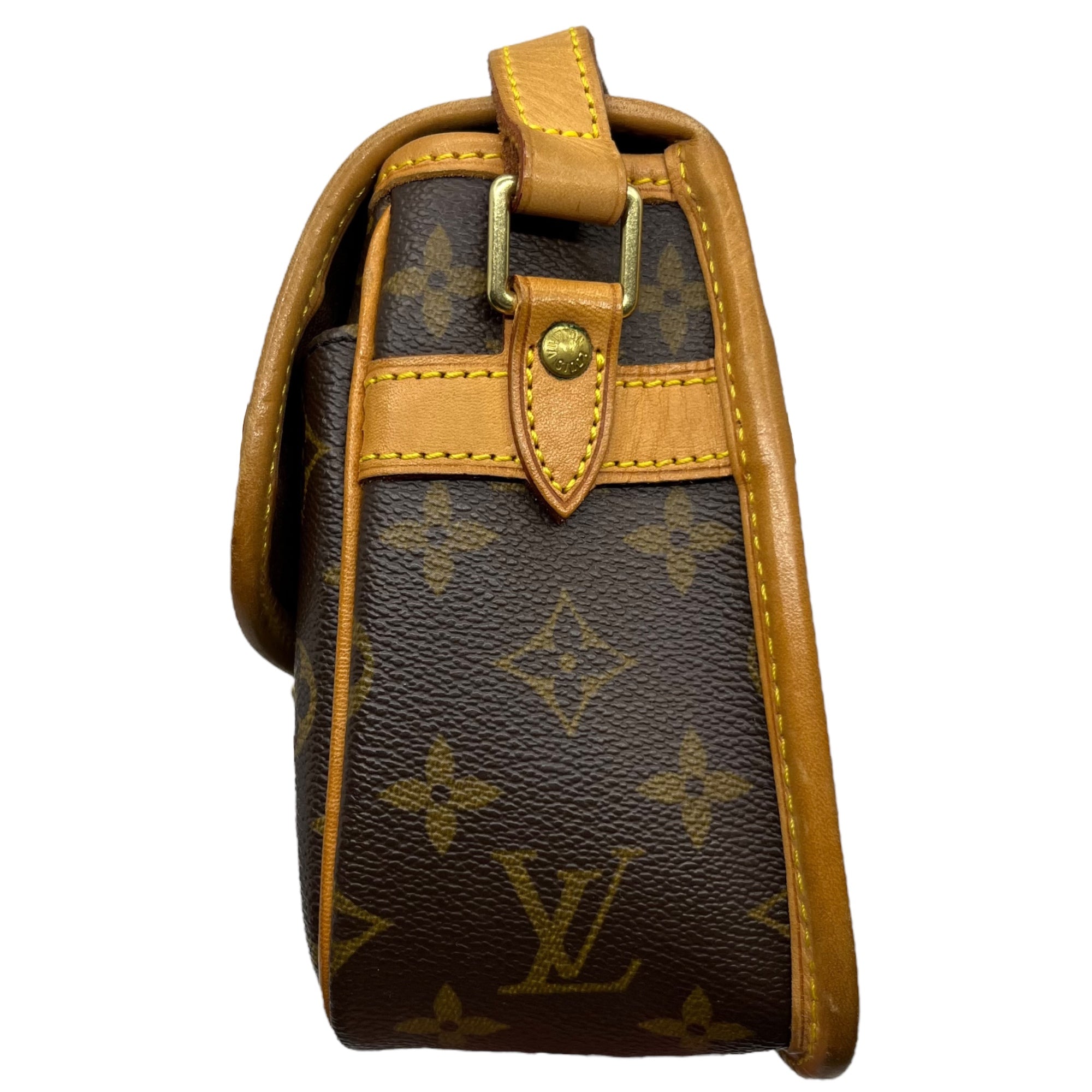 LOUIS VUITTON(ルイヴィトン) 00's Vintage sologne flap shoulder bag ヴィンテージ ソローニュ フラップ ショルダー バッグ 04年製 M42250 ブラウン 製造番号:SL0044