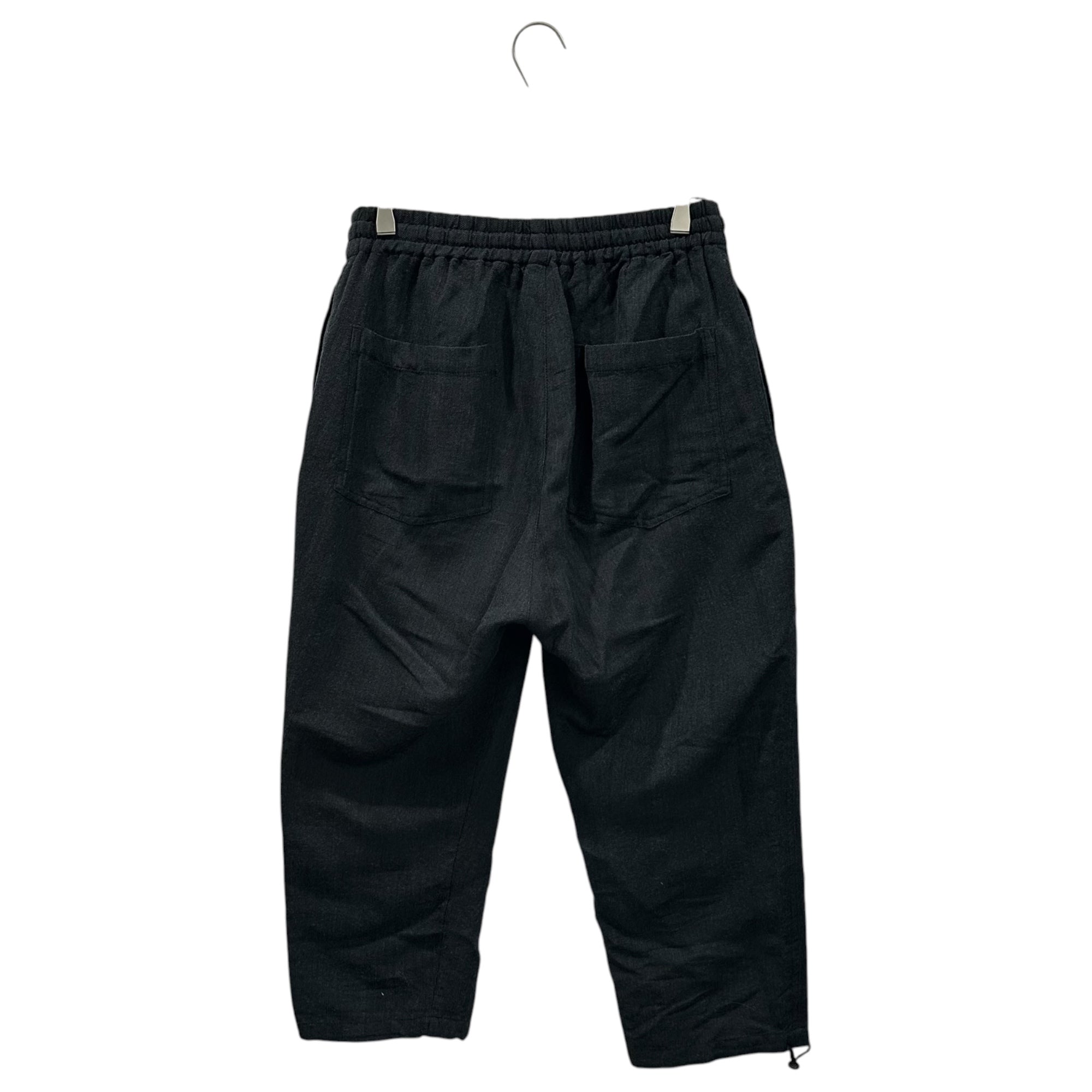 The Viridi-anne(ザヴィリディアン) 2022AW Wool-Linen Easy Pants ウール リネン イージー パンツ - GREY VI-3512-04 1 ブラック