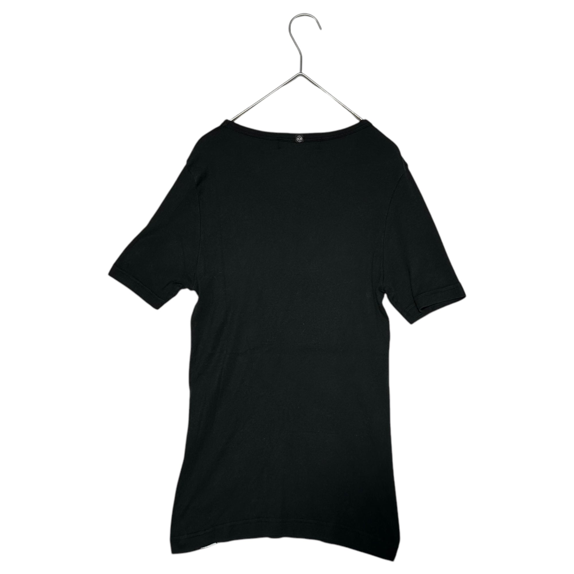 CHROME HEARTS(クロムハーツ) GUNZE V-Neck Mini T-Shirt グンゼ Vネック ミニ Tシャツ S ブラック Y2K