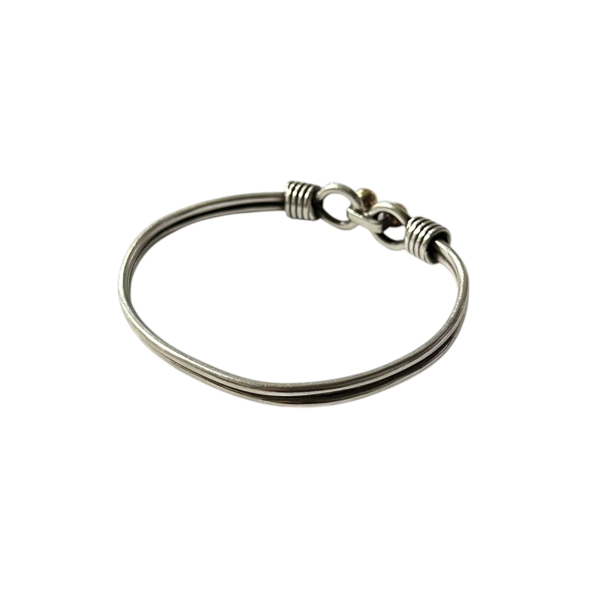 TIFFANY & CO.(ティファニー) 750 925 Double Hook-and-Eye Bangle ダブル フック アンド アイ バングル シルバー×ゴールド ブレスレット